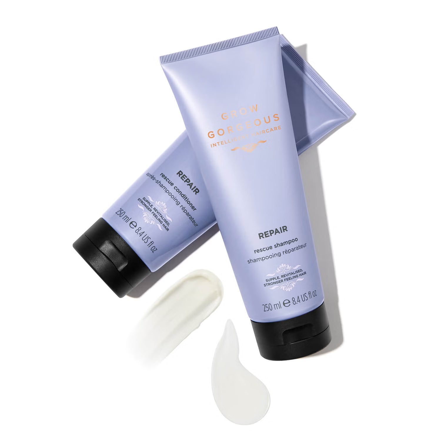 GROW GORGEOUS Repair Rescue Shampoo - Укрепляющий шампунь для повреждённых волос, 250 мл