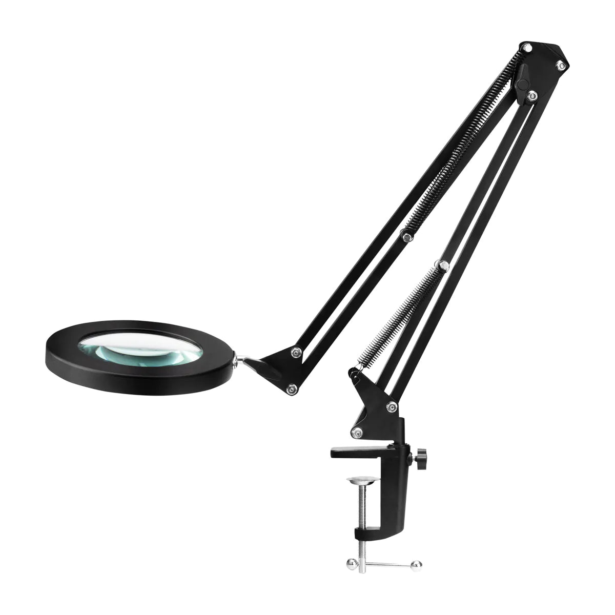 LED table lamp with magnifying glass TOP MAGNIFIER GLOW 308, Black