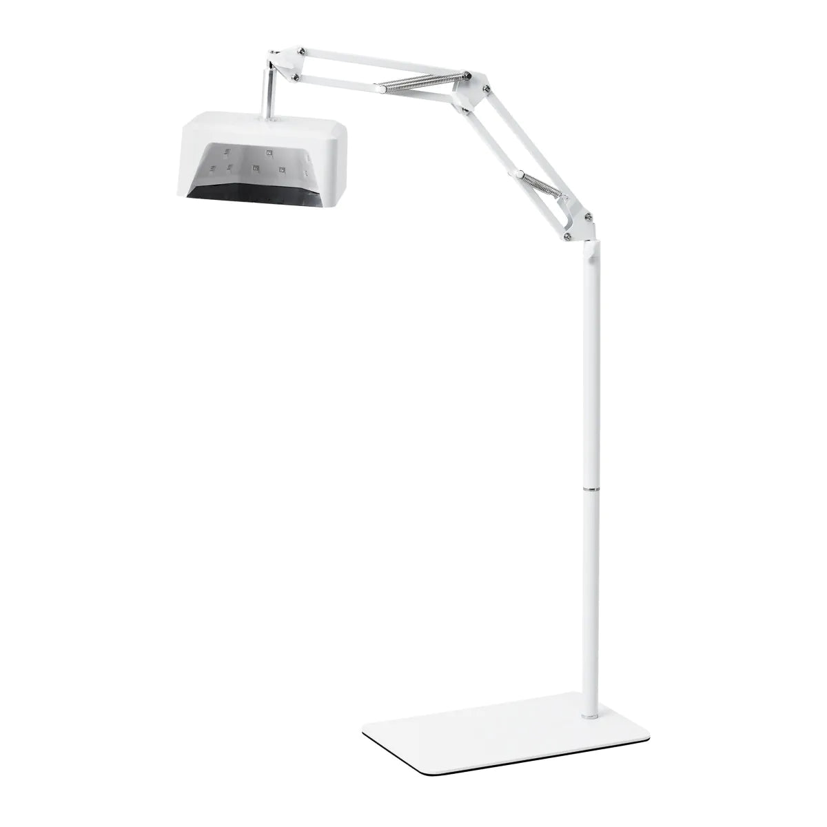 Лампа для педикюра GLOW 112 UV/LED со штативом и металлической подставкой, белая