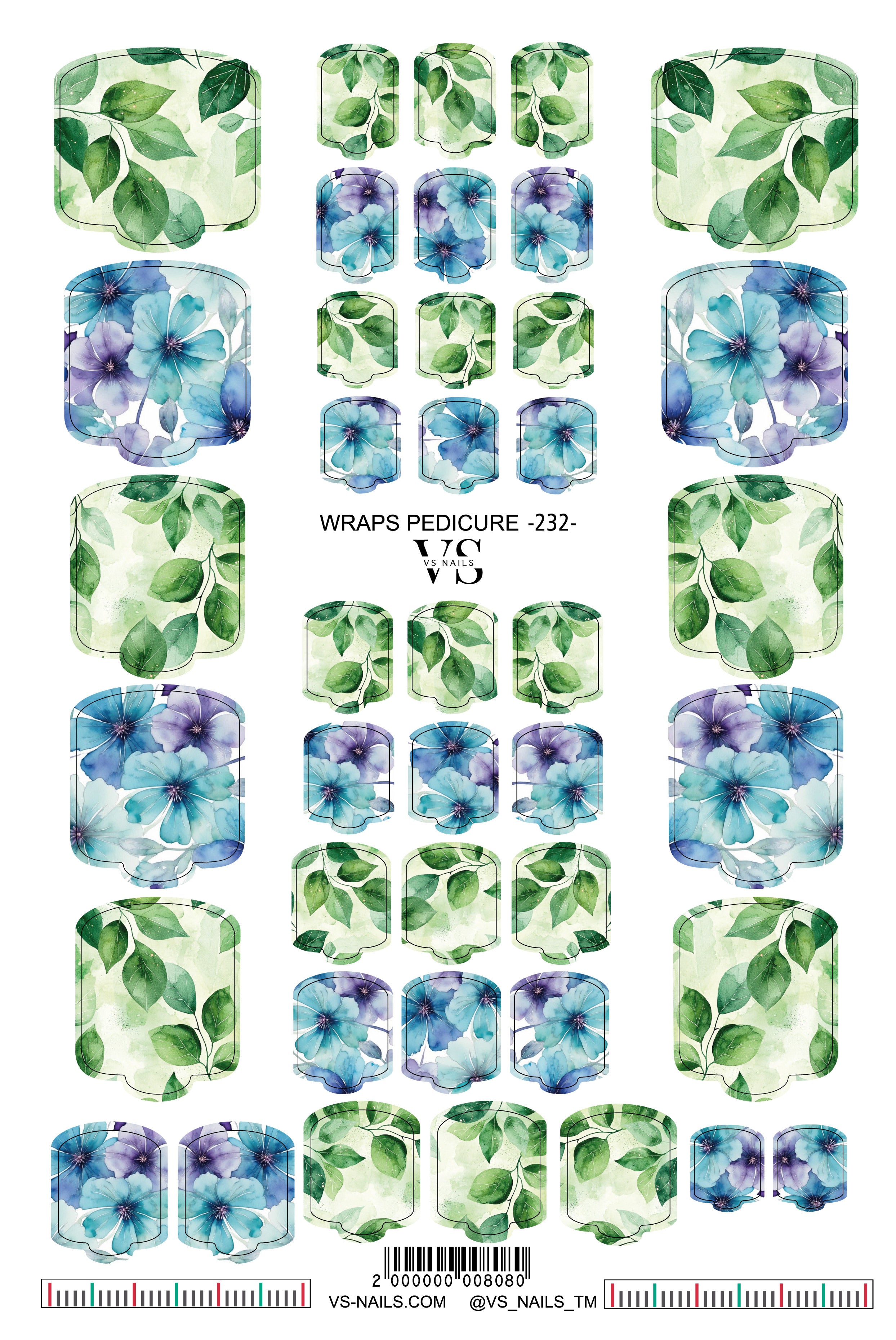 VS NAILS pediküüri katted nr 232