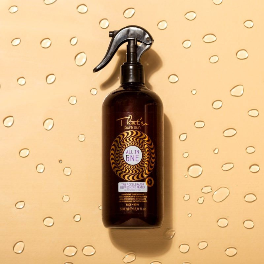 THAT'SO Tanning Accelerator - refreshing water with glitter, 500ml