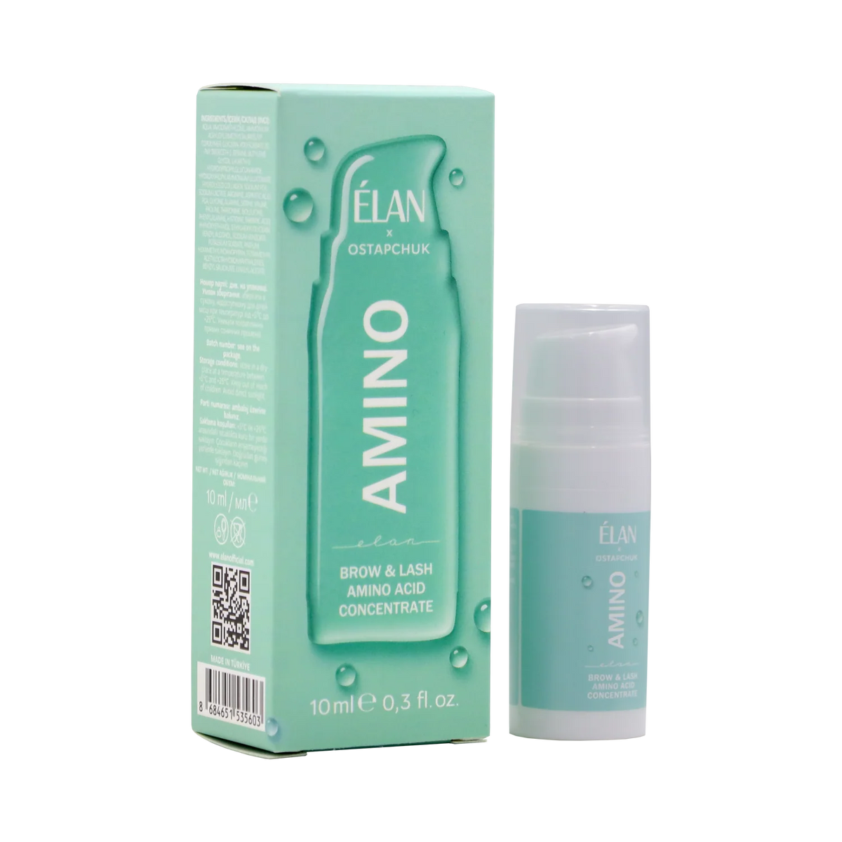 ELAN Aminoskābju koncentrāts uzacu un skropstu kopšanai AMINO, 10 ml