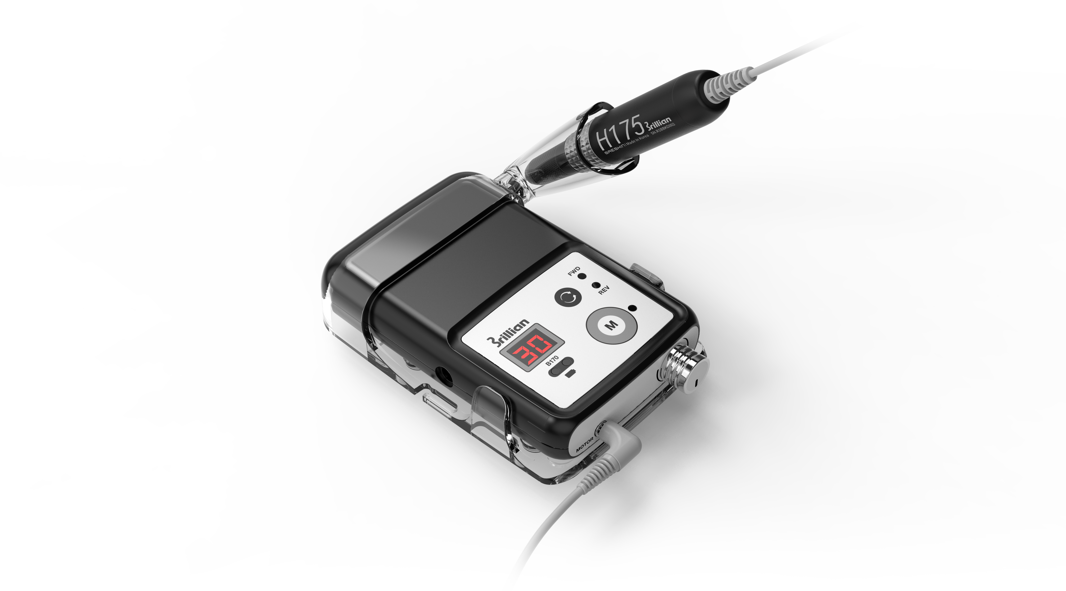 STRONG SAESHIN B170 (Melns)/H175 (Melns) ar akumulatoru (30 000 apgr./min)