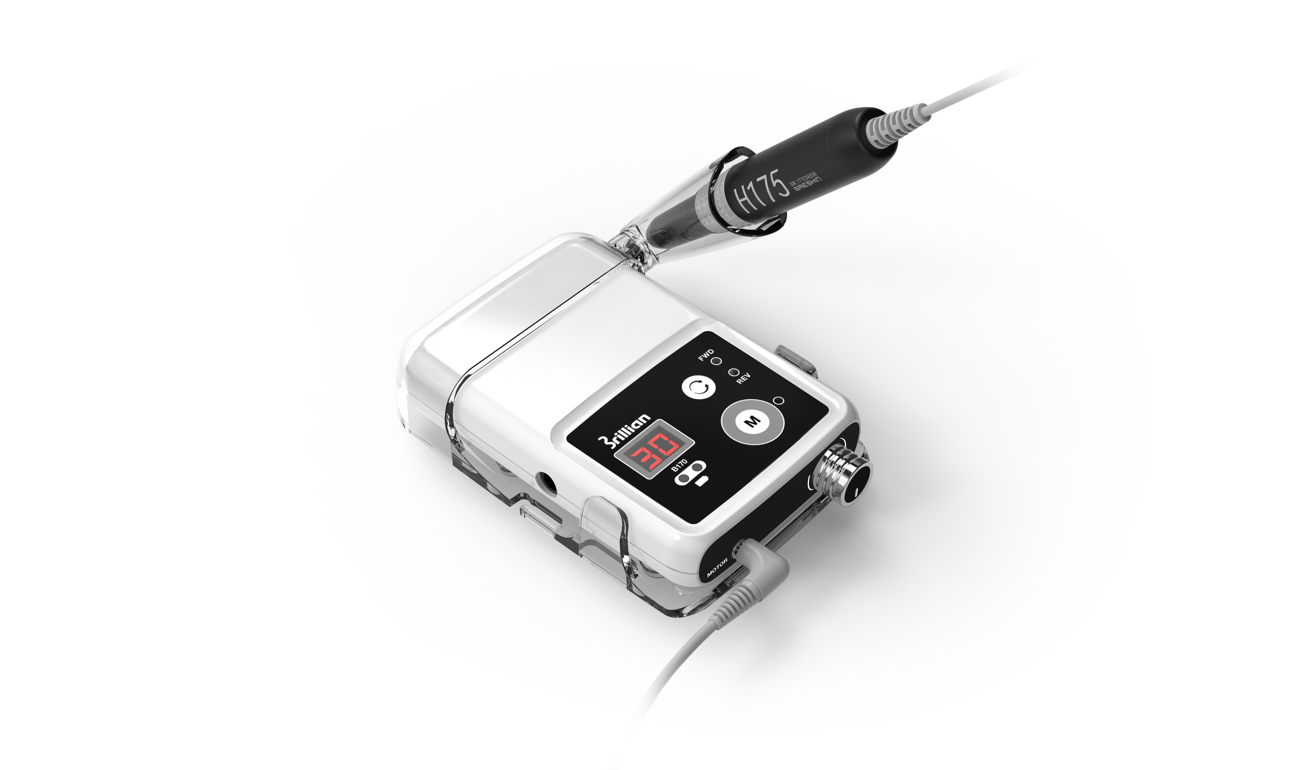 STRONG SAESHIN B170 (Balts)/H175 (Melns) ar akumulatoru (30 000 apgr./min)