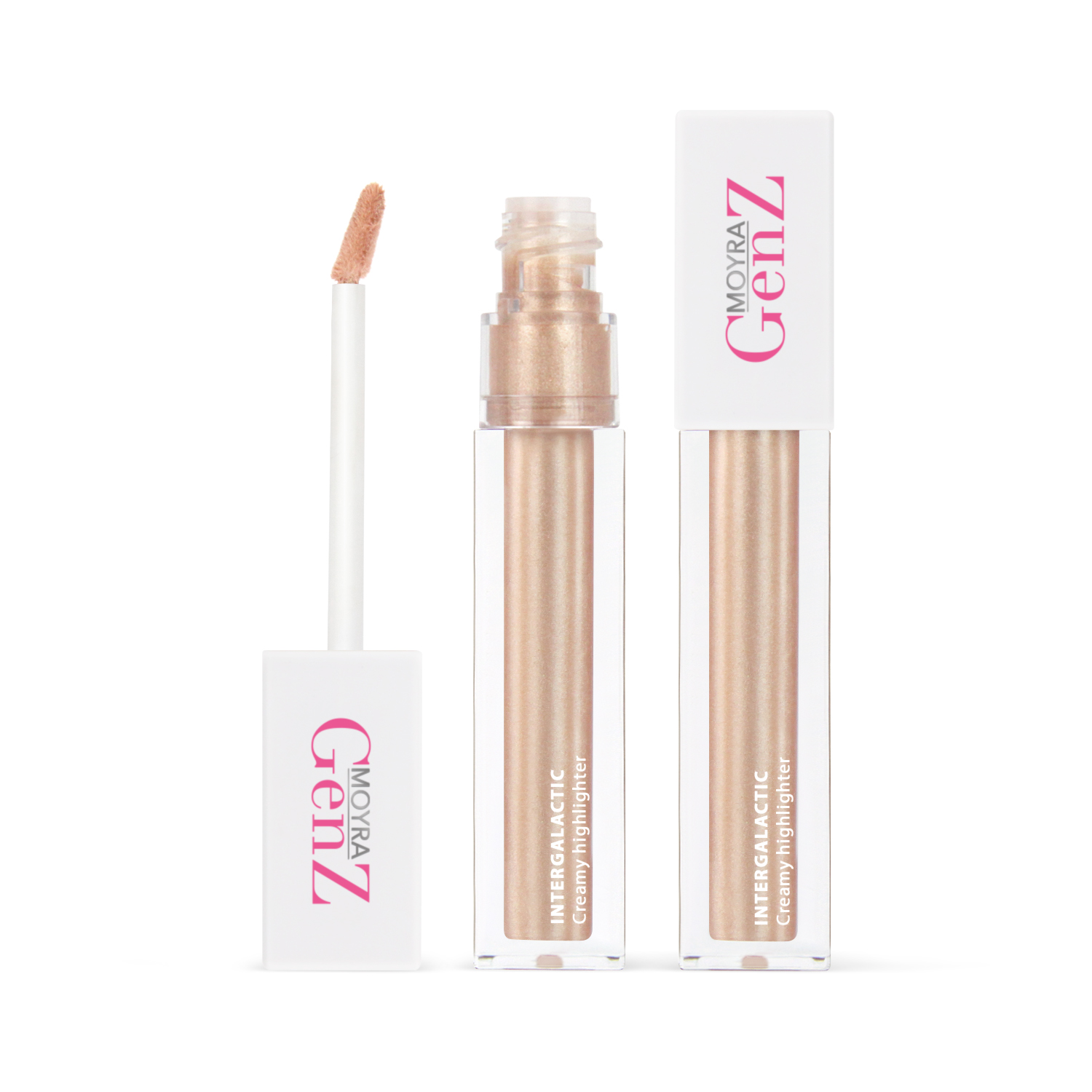 MOYRA GenZ Intergalactic creamy highlighter 01 Glow me away кремовый хайлайтер, 4.5 мл