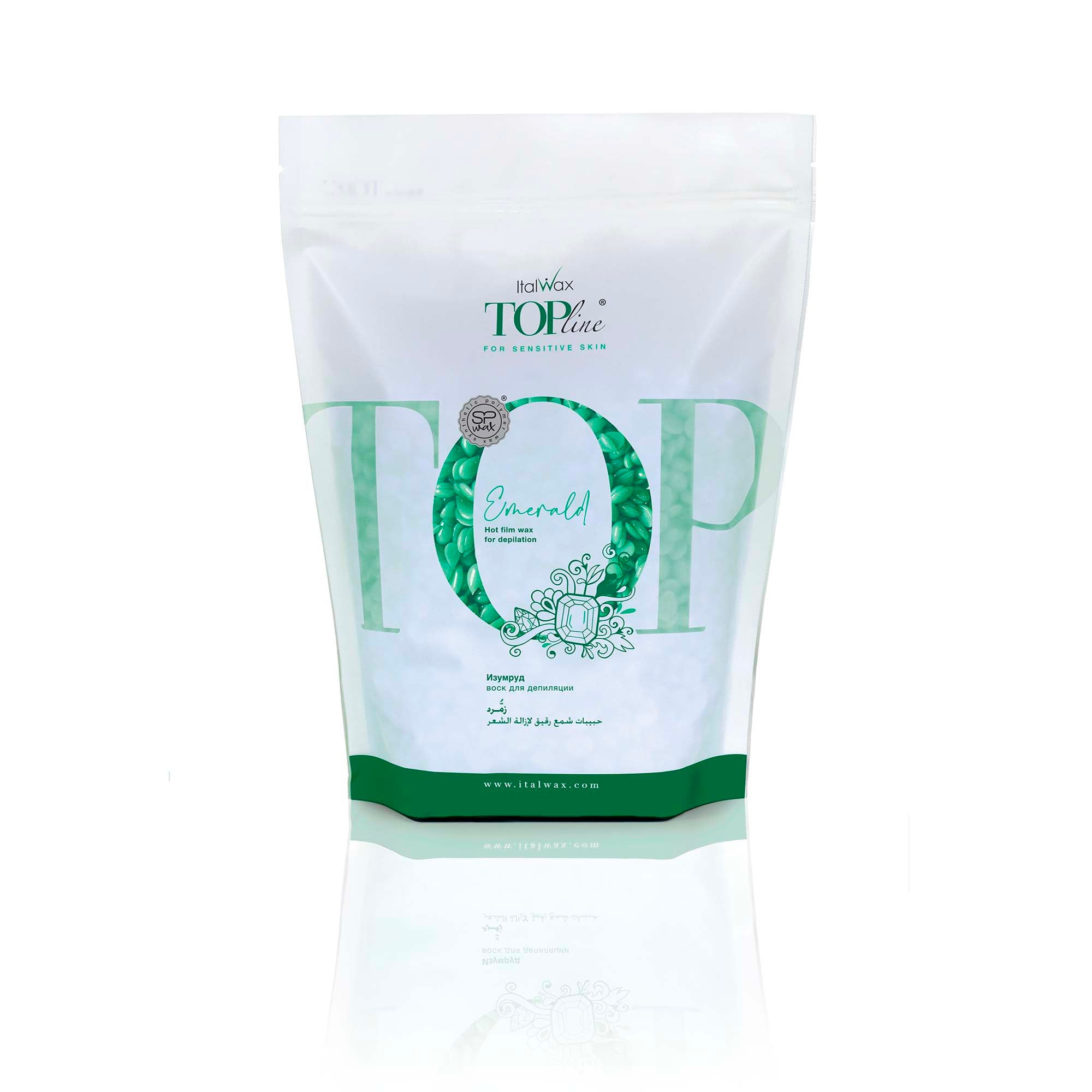 ItalWax TOPline Hot film wax in granules - EMERALD 750 gr.