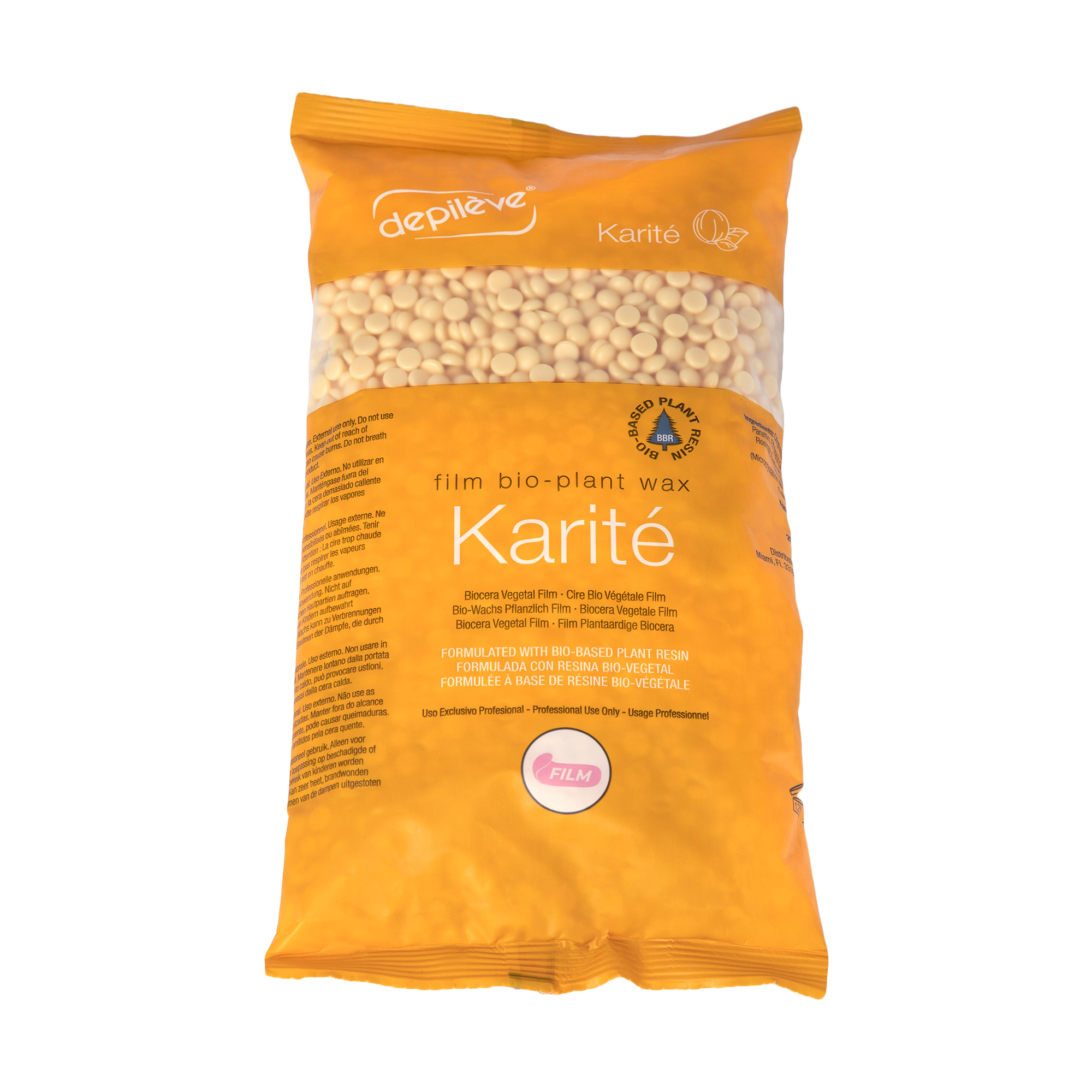 Depileve KARITE (МАСЛО ШИ) Пленочный воск в гранулах 500 гр.