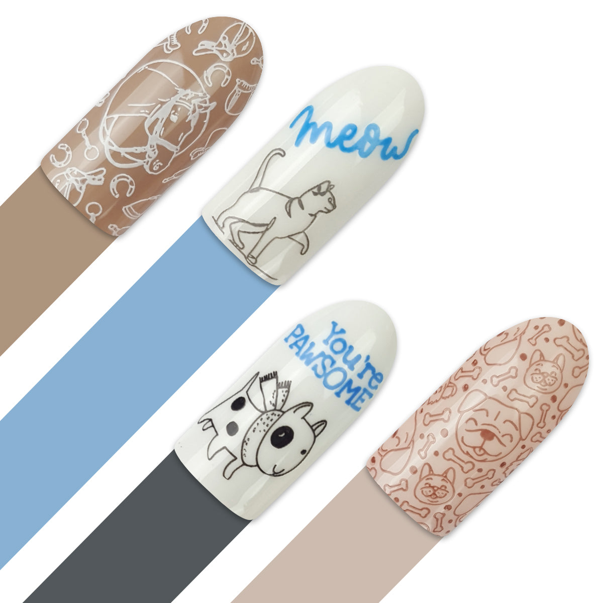 Moyra_nail_art_stamping_plate_tips_No_142_My_little_pet_shop