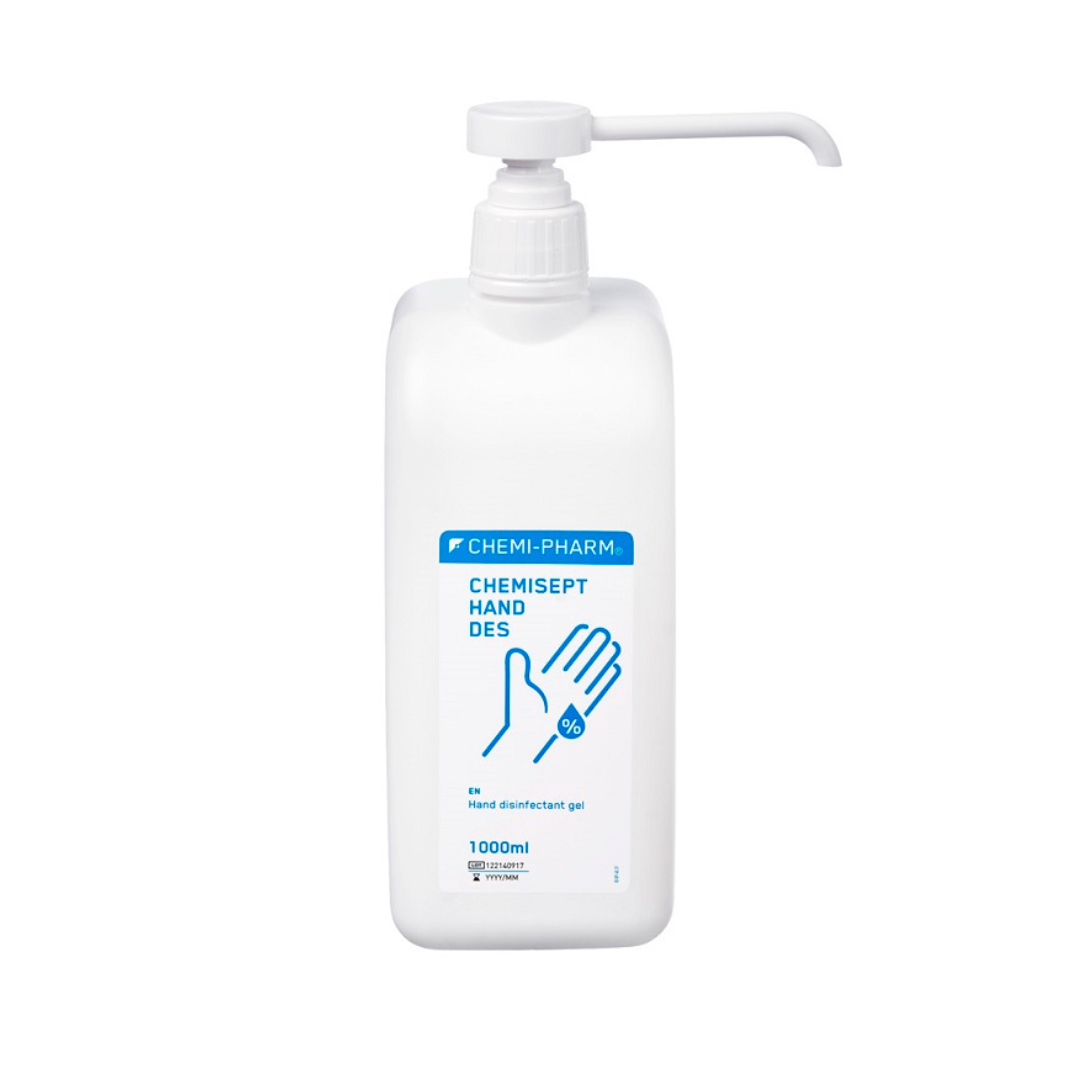 CHEMISEPT HAND DES käte desinfitseerimisgeel 1000 ml, pihustiga