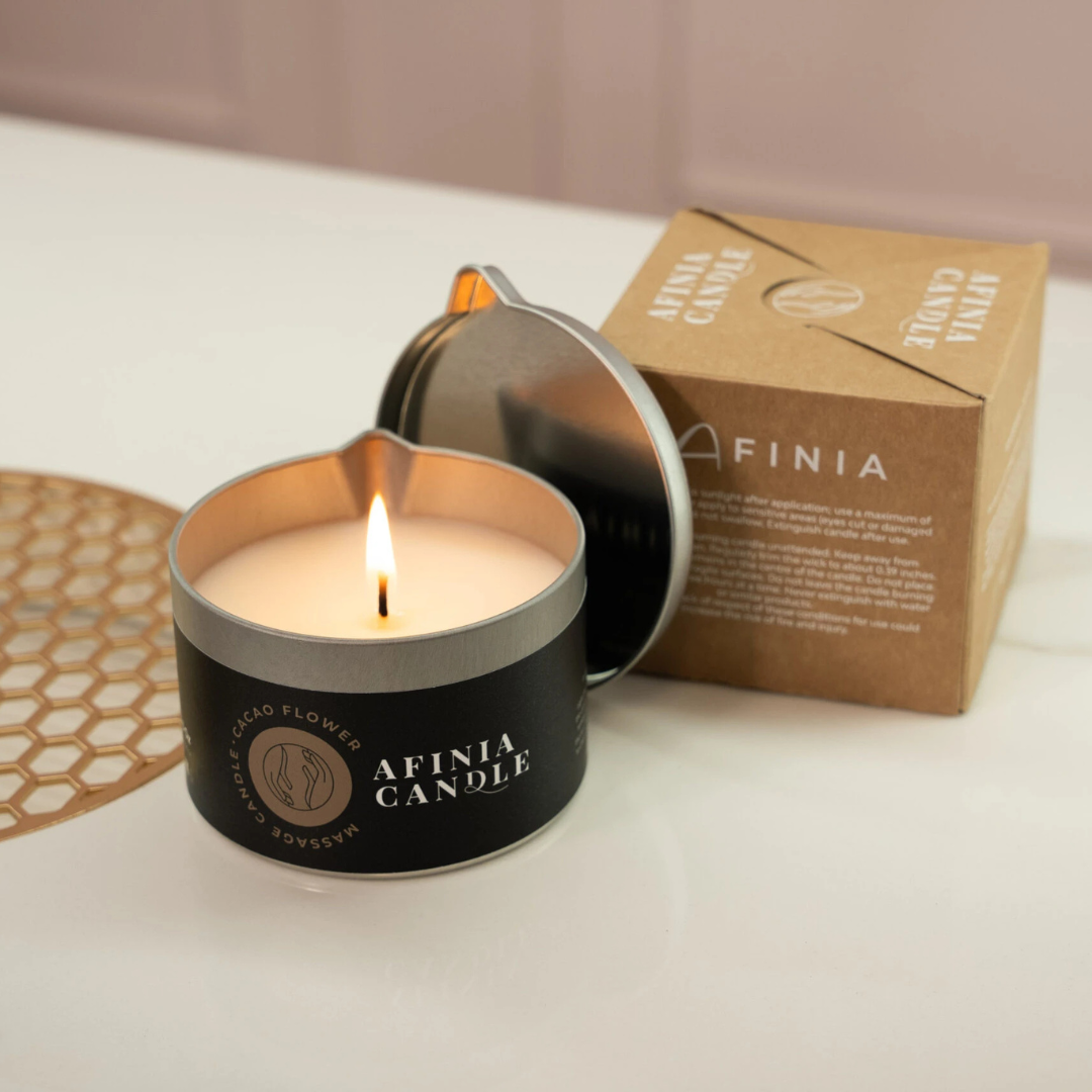 Ароматическая массажная свеча Afinia «Cacao Flower», 150 г