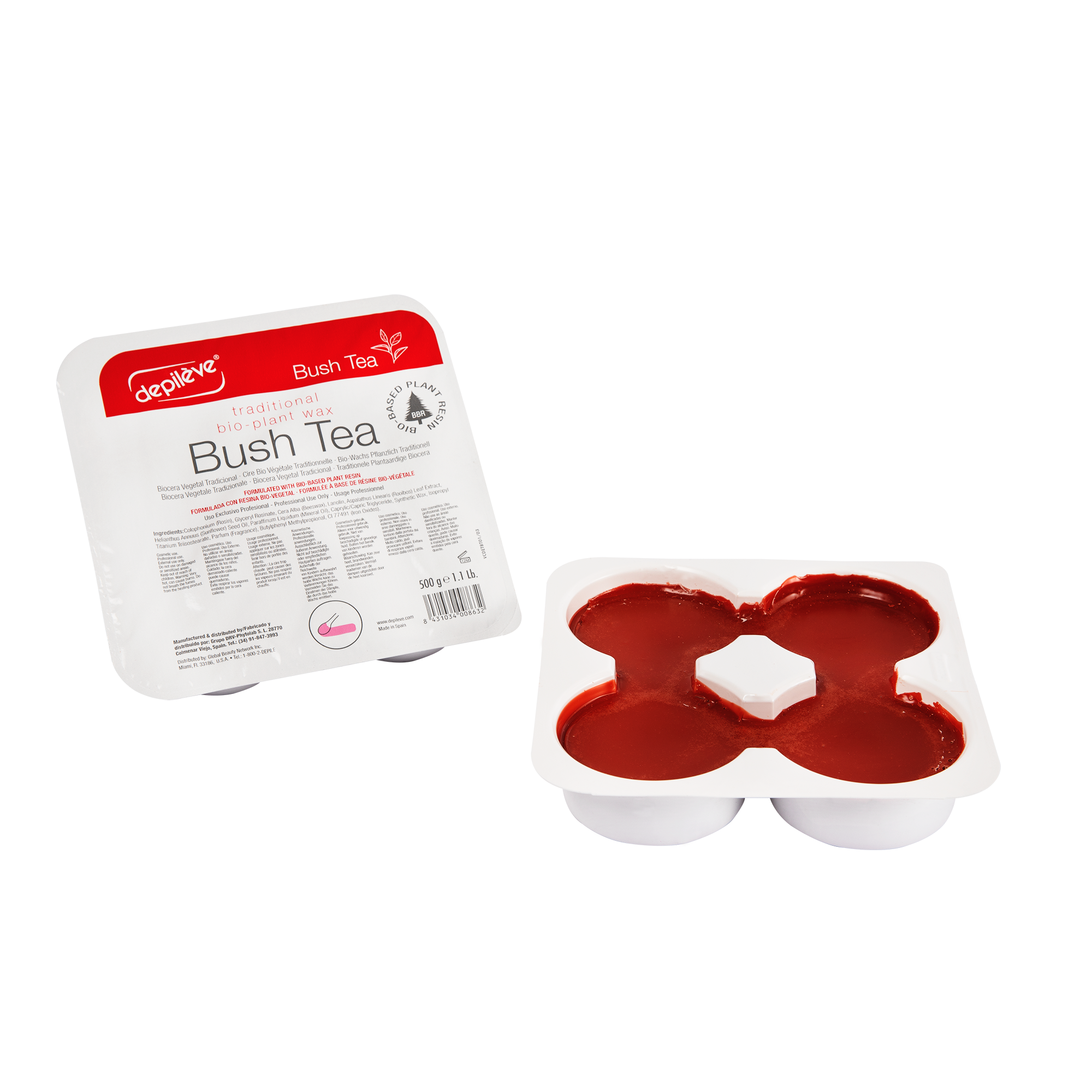 Depileve BIOWAX BUSH TEA в контейнере 2x500 мл