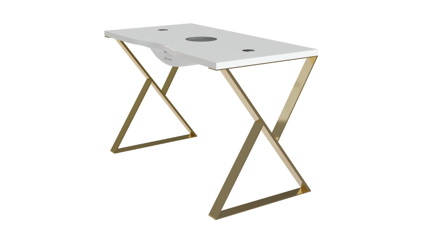 Afinia Manicure table Art Deco X Black with built-in dust collector NDC 2000