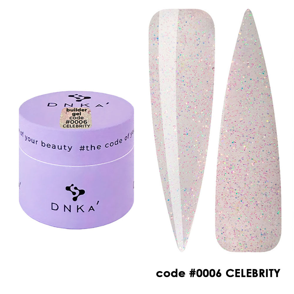 0006 DNKa' Builder Gel Celebrity Shimmer kollektsioon – 15ml