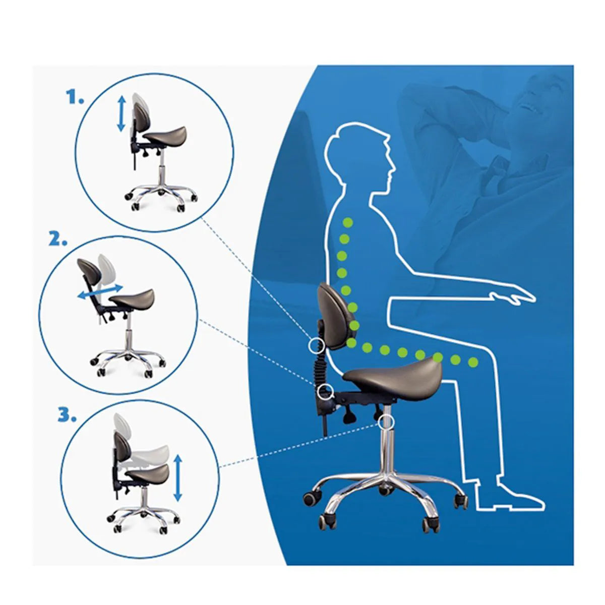 Podiatry and Pedicure Chair Giovanni 1004 Black