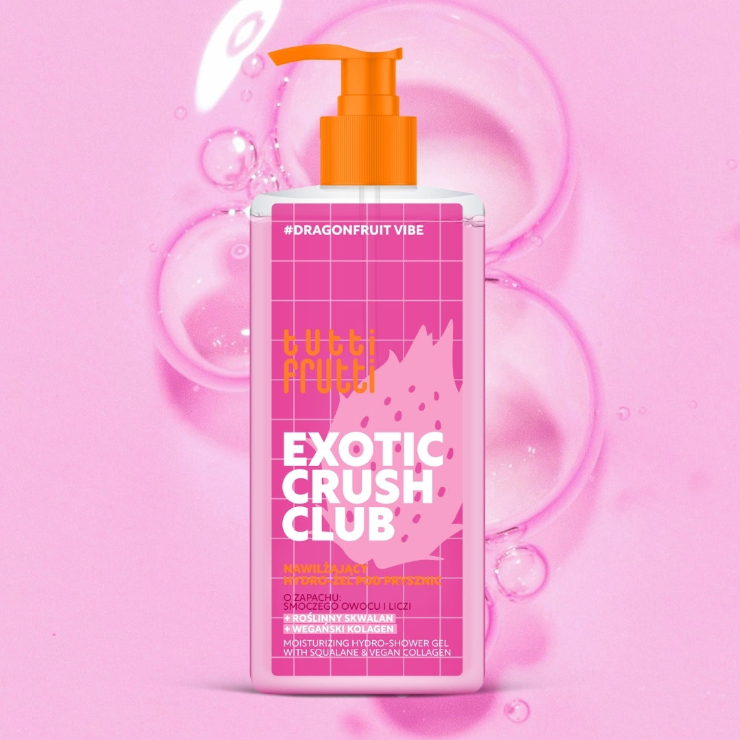 Farmona TUTTI FRUTTI DragonfruitVibe увлажняющий hydro-гель для душа со скваланом и веганским коллагеном 400ml