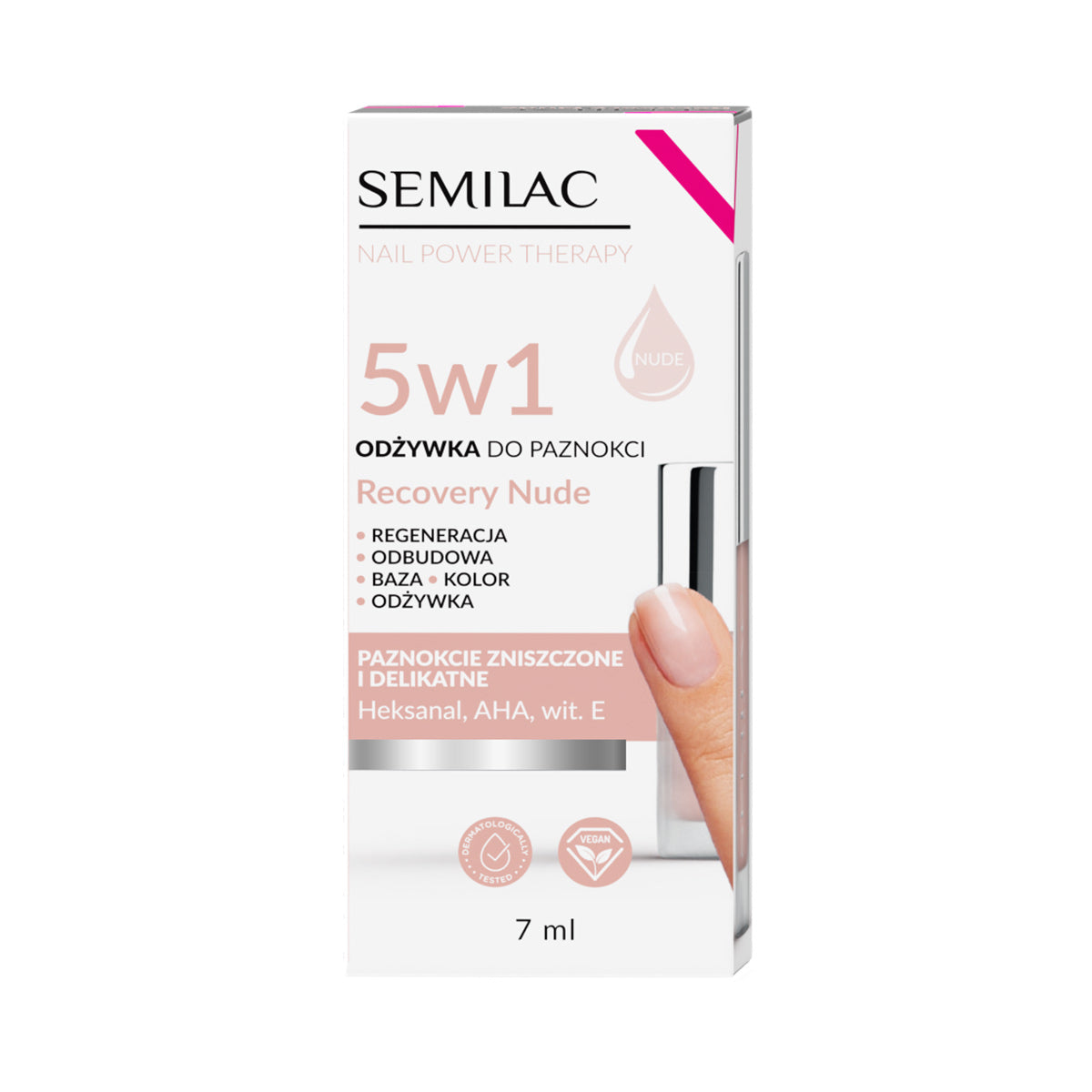 Semilac küünehooldaja Nail Power Therapy 5in1 Recovery Nude 7ml