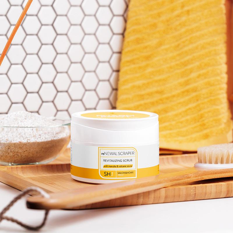 PHARM FOOT jalakoorija manuka mee ja vulkaaniliste kividega, reNEWAL SCRAPER, 200g