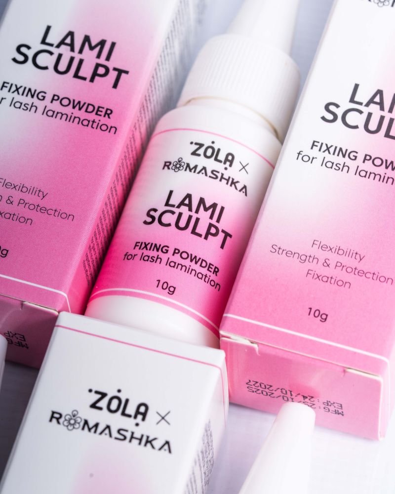 ZOLA Kinnitav puuder ripsmete lamineerimiseks LamiSculpt 10 g