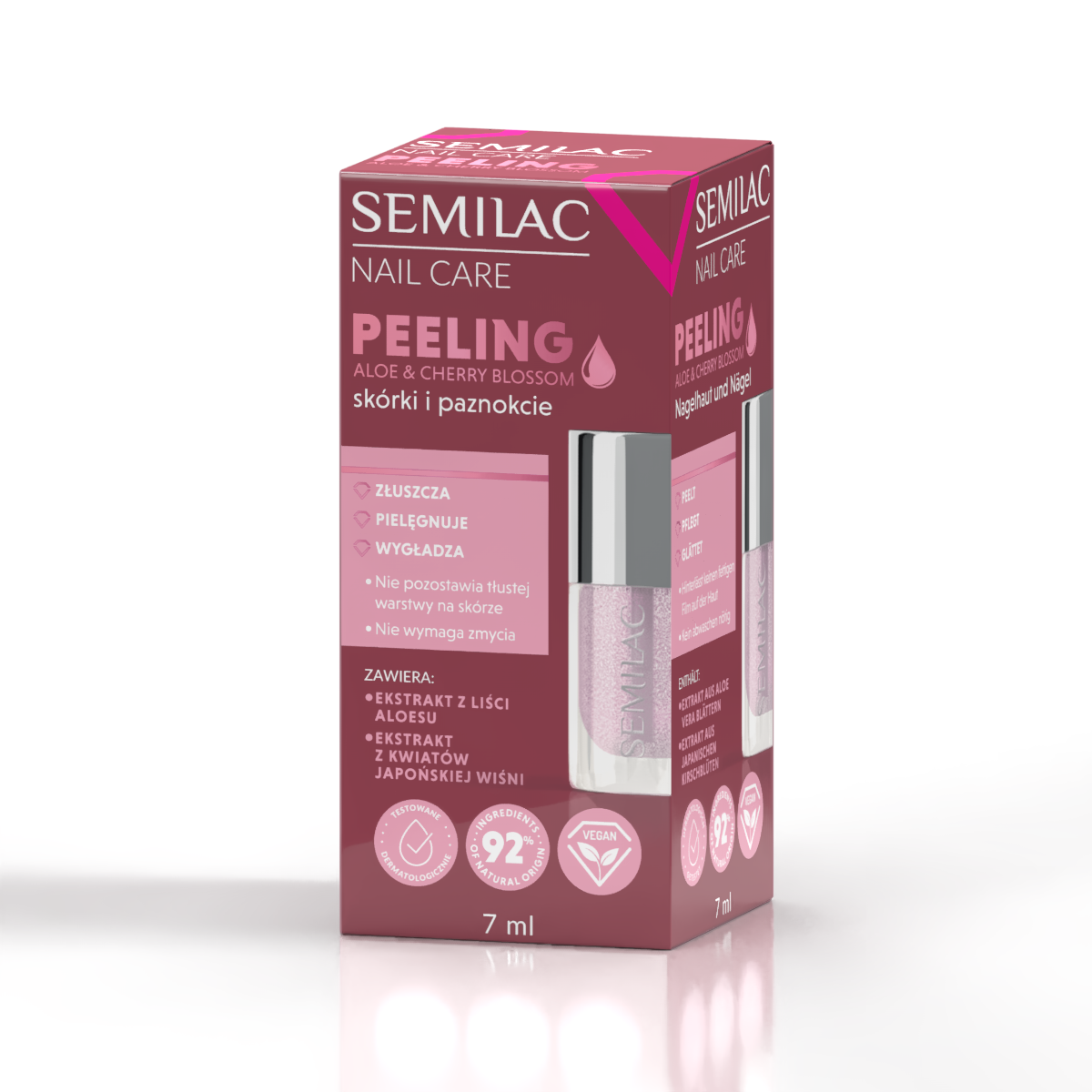 Semilac küünte ja küünenaha koorija Cherry & Blossom 7 ml