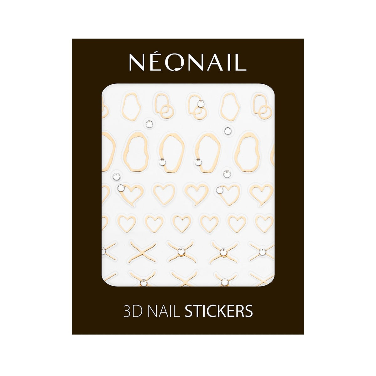 Neonail 3D-küünekleebised 03 – kuldne abstraktne