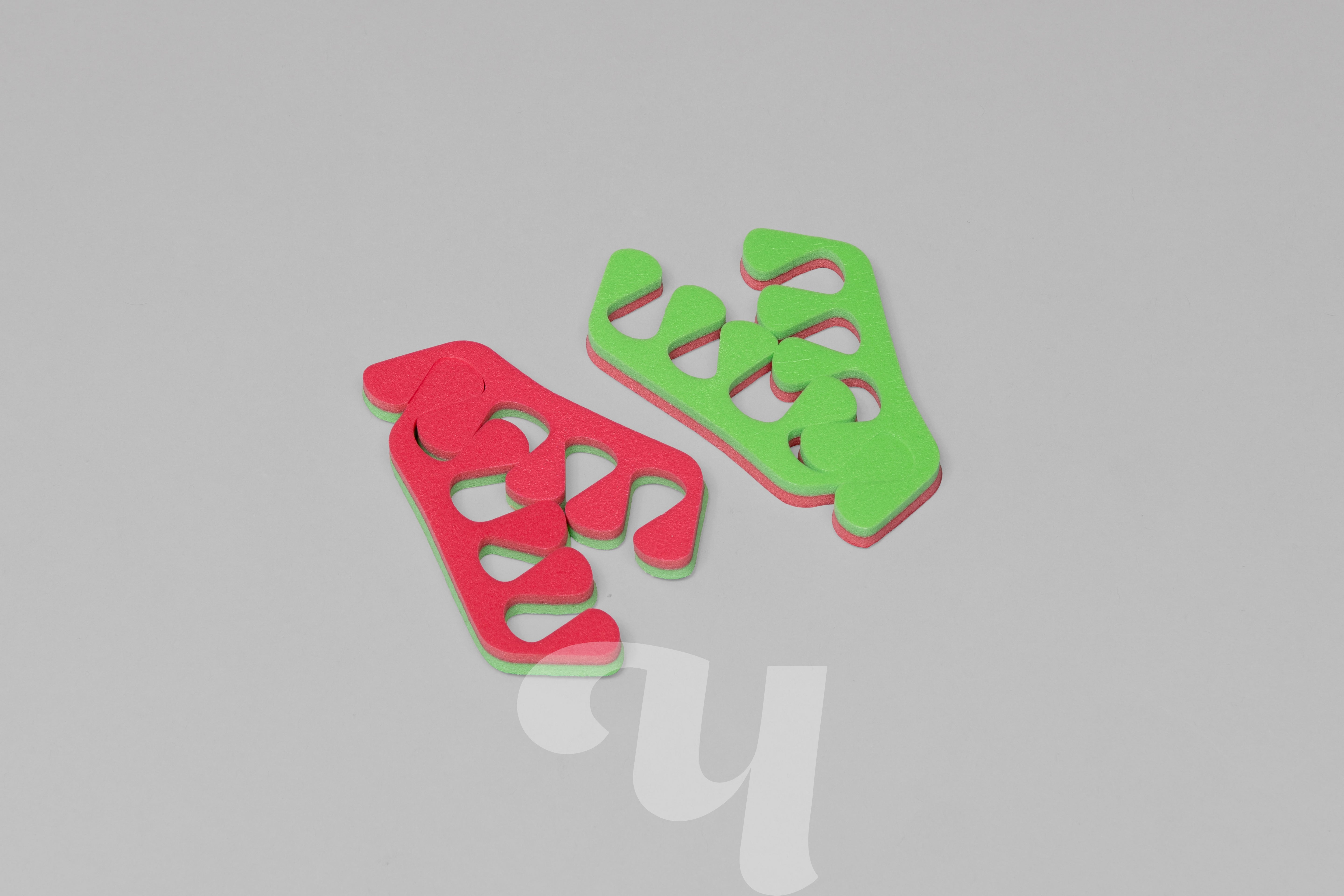 Chistovie Toe Separator, 20 pairs, 8mm, Pink/light green [03-469]