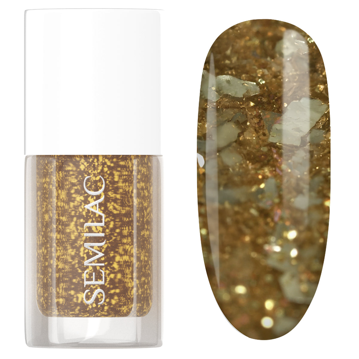042 Semilac küünelakk Gold Flakes 7 ml