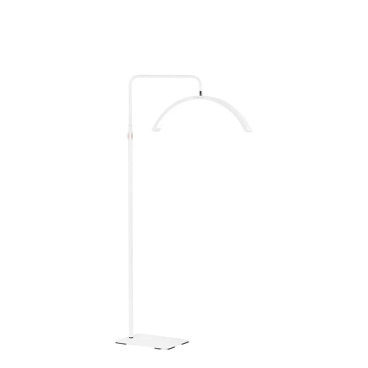 Skropstu un grima bezēnas LED lampa Momo Balta ar pamatni