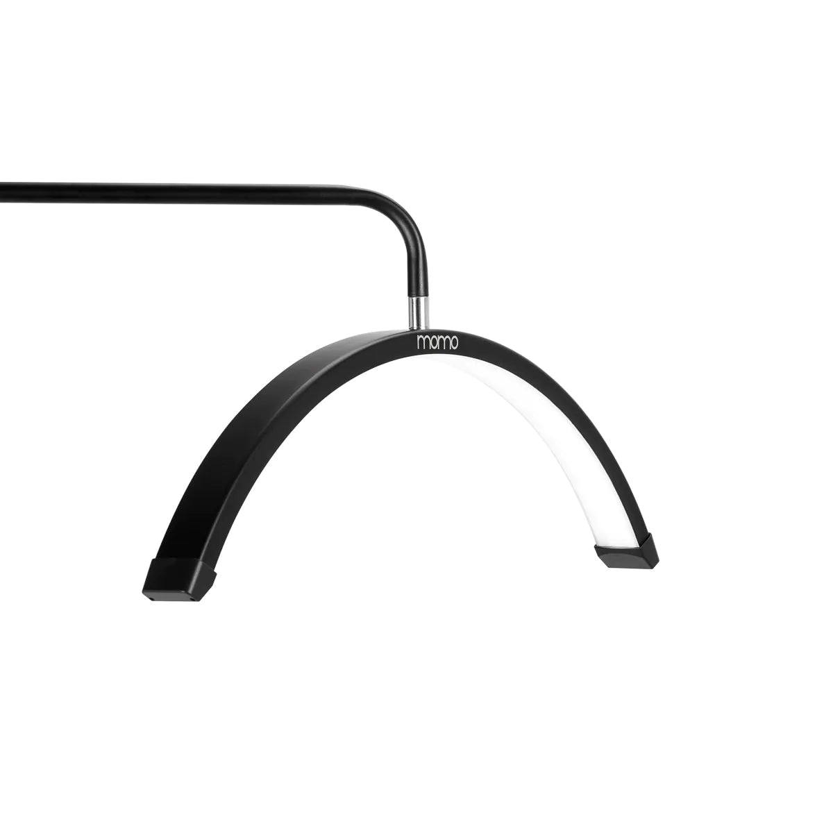 Skropstu un grima bezēnas LED lampa Momo Melna ar pamatni