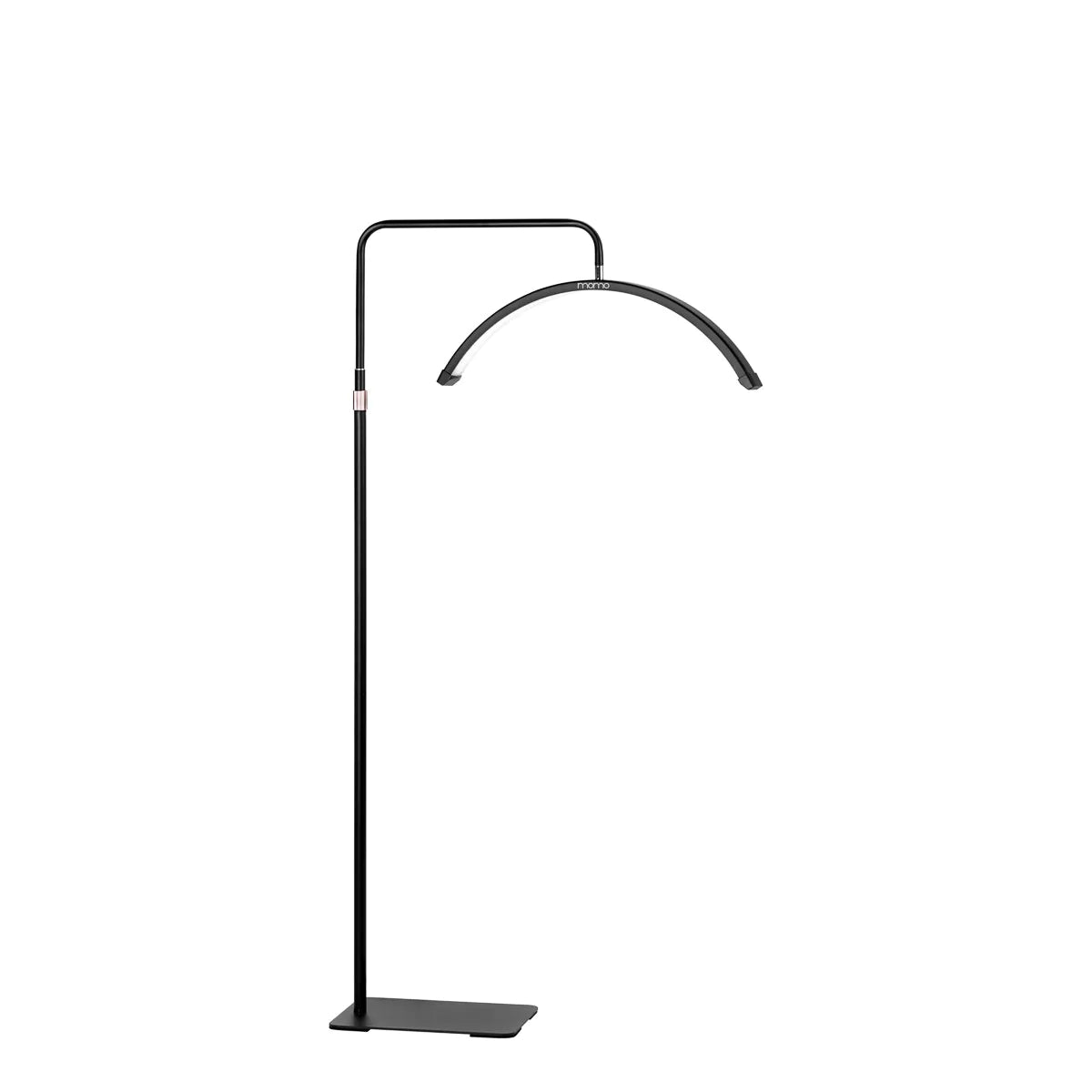 Skropstu un grima bezēnas LED lampa Momo Melna ar pamatni