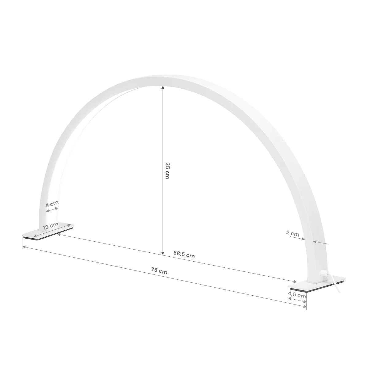 Table Arch LED Lamp ARCHE III, White 