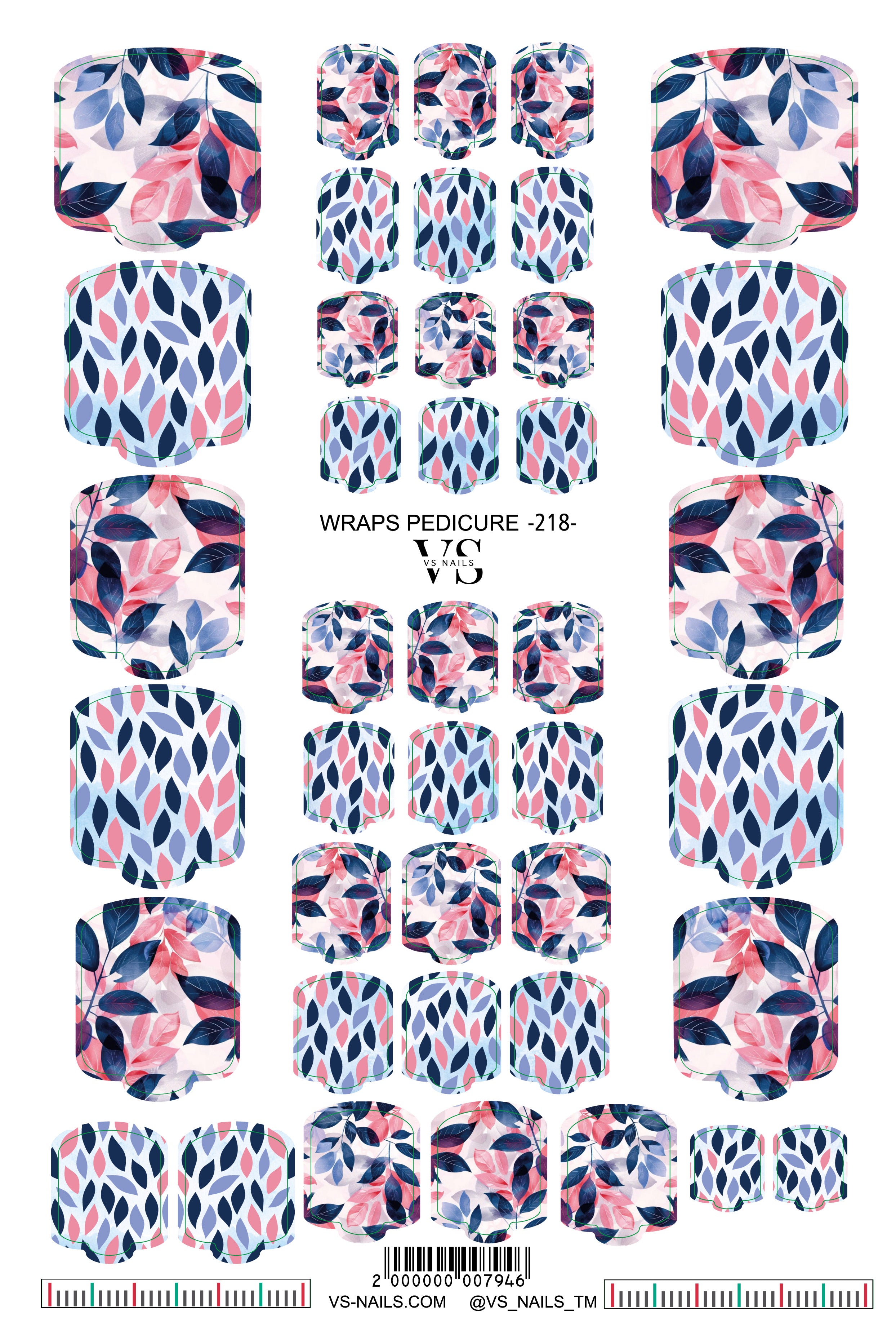 VS NAILS pediküüri mähised nr 218