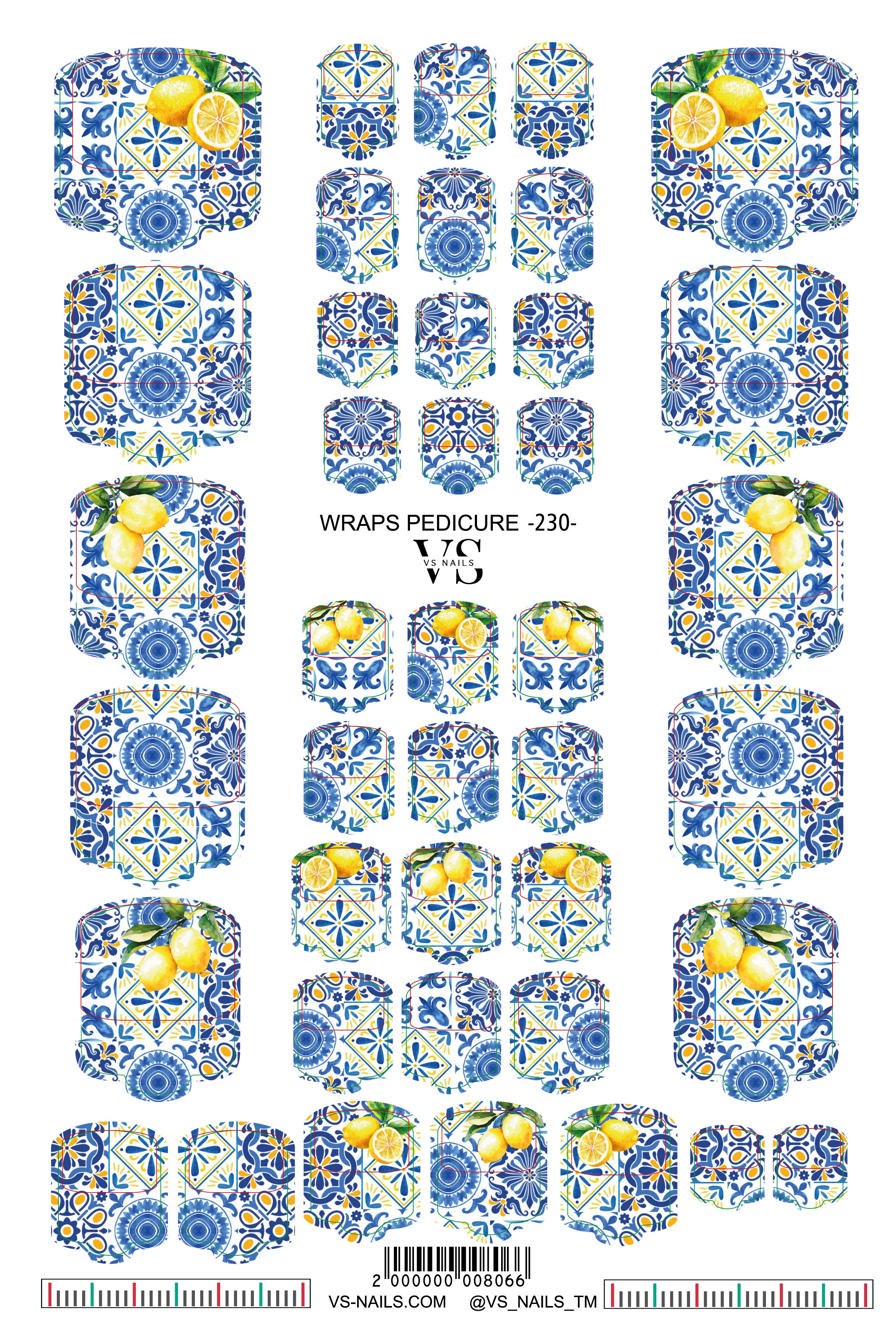 VS NAILS pediküüri mähised nr 230