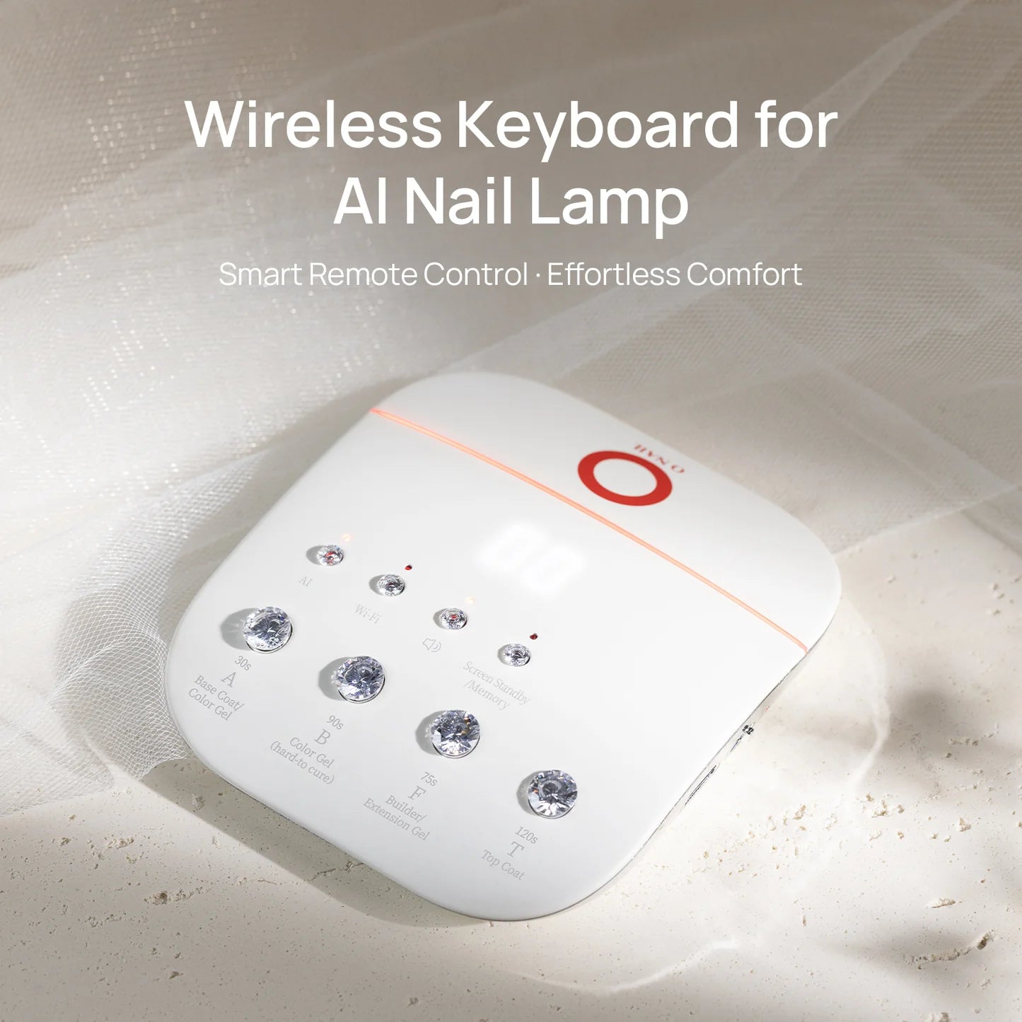 ONAIL Wireless Keyboard for AI Nail Lamp