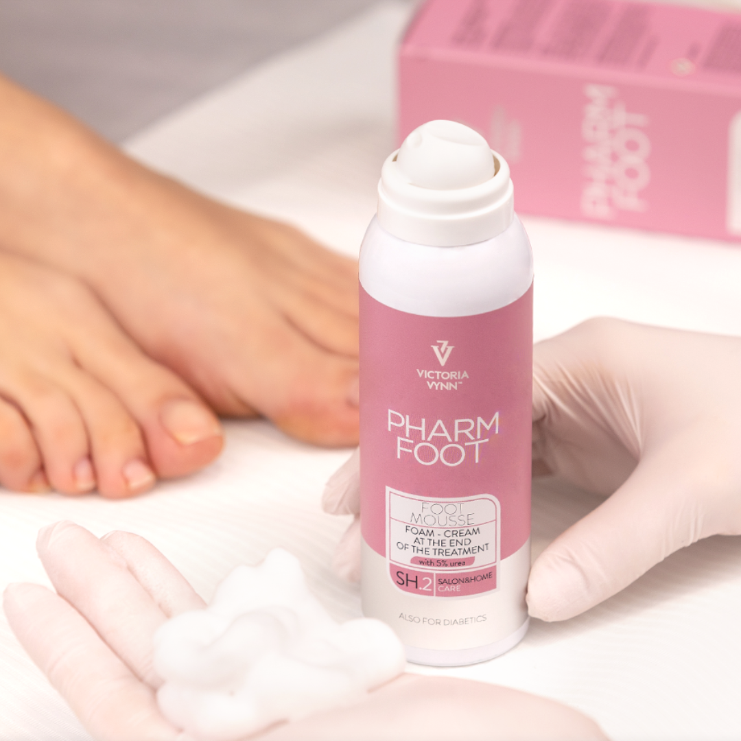 PHARM FOOT vahtkreem 5% uureaga, FOOT MOUSSE 105ml