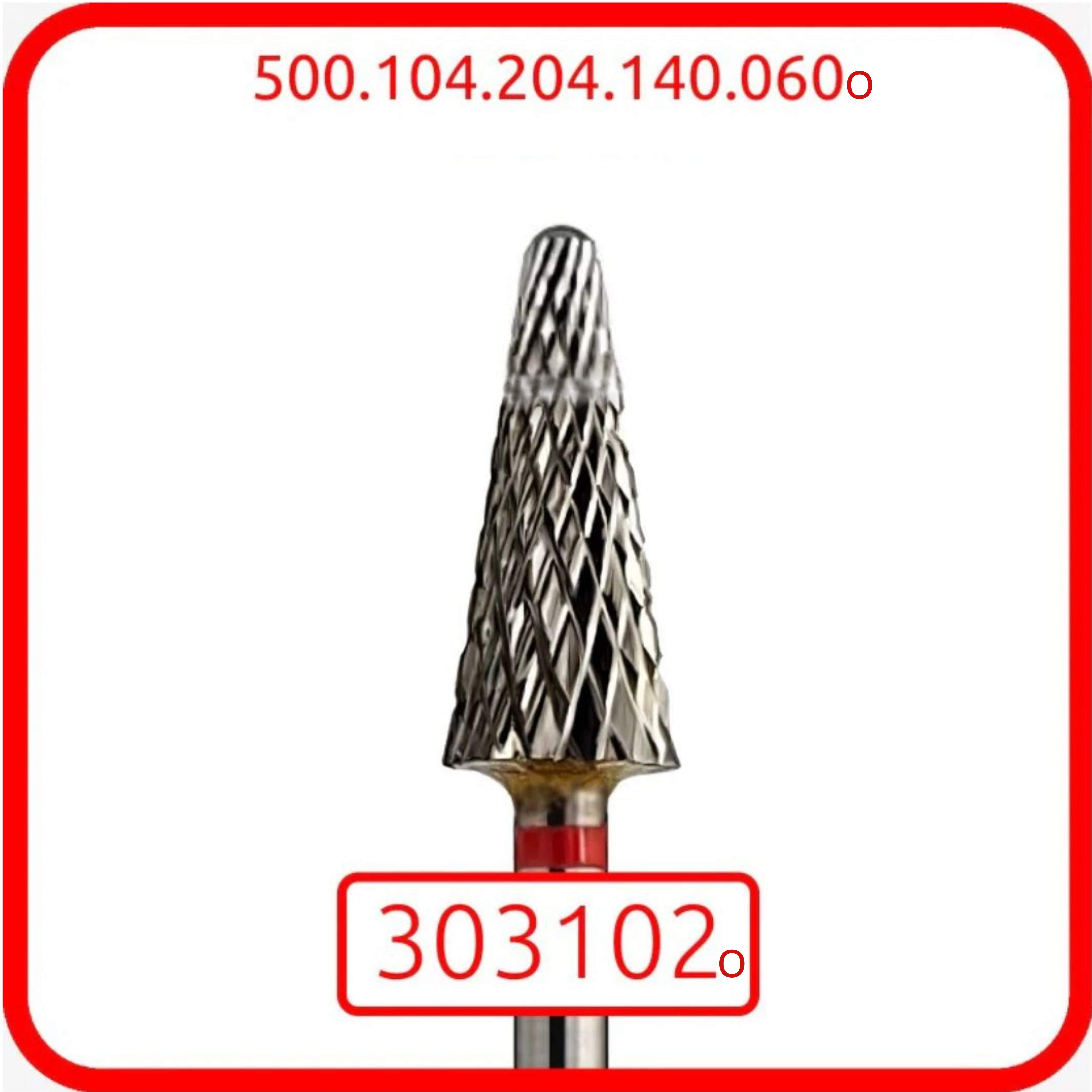 Multibor Karbiidist frees eemaldamiseks, punane [303102o - ümar]