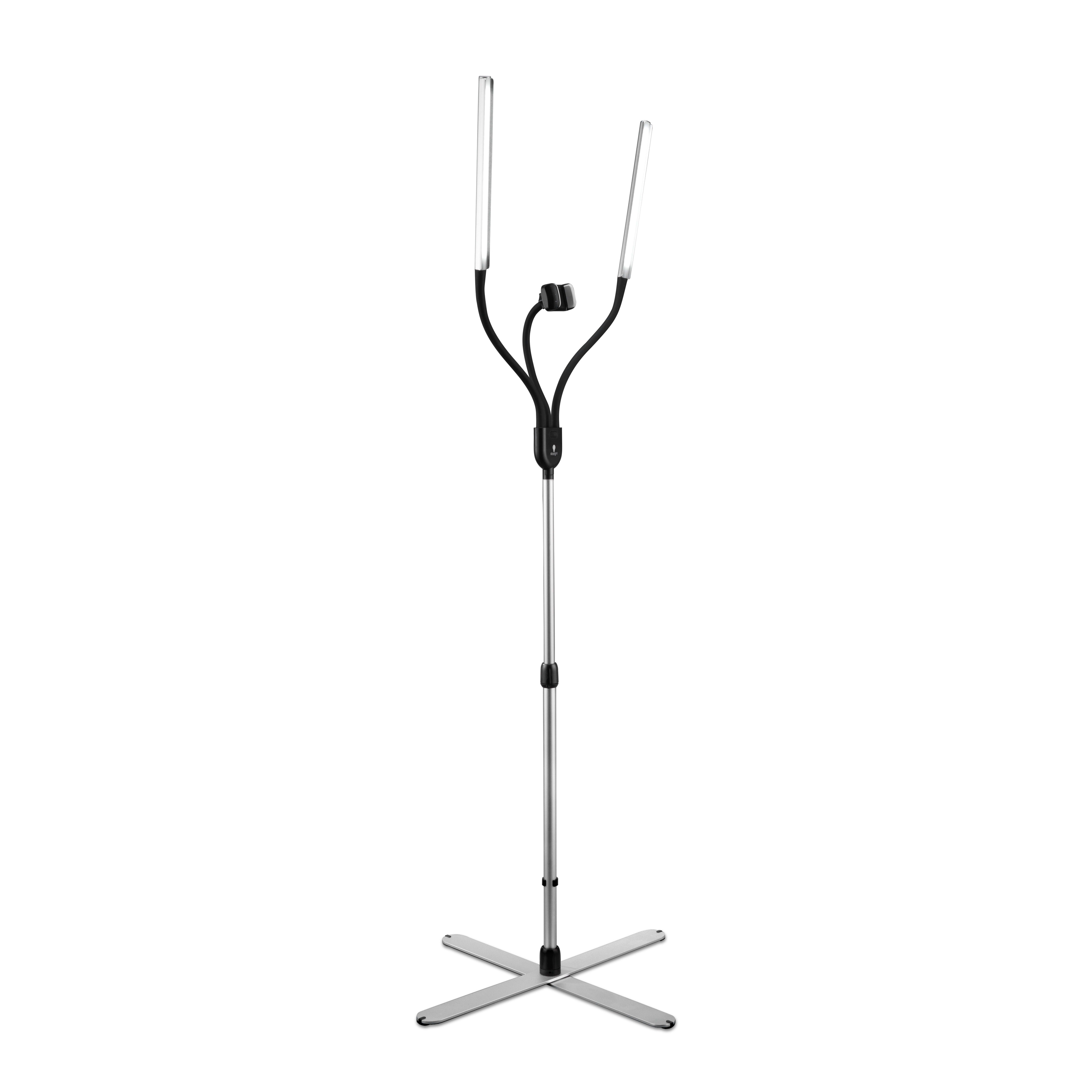 Daylight LED-lamp - kahe paneeliga põrandalamp professionaalidele [Gemini Floor]