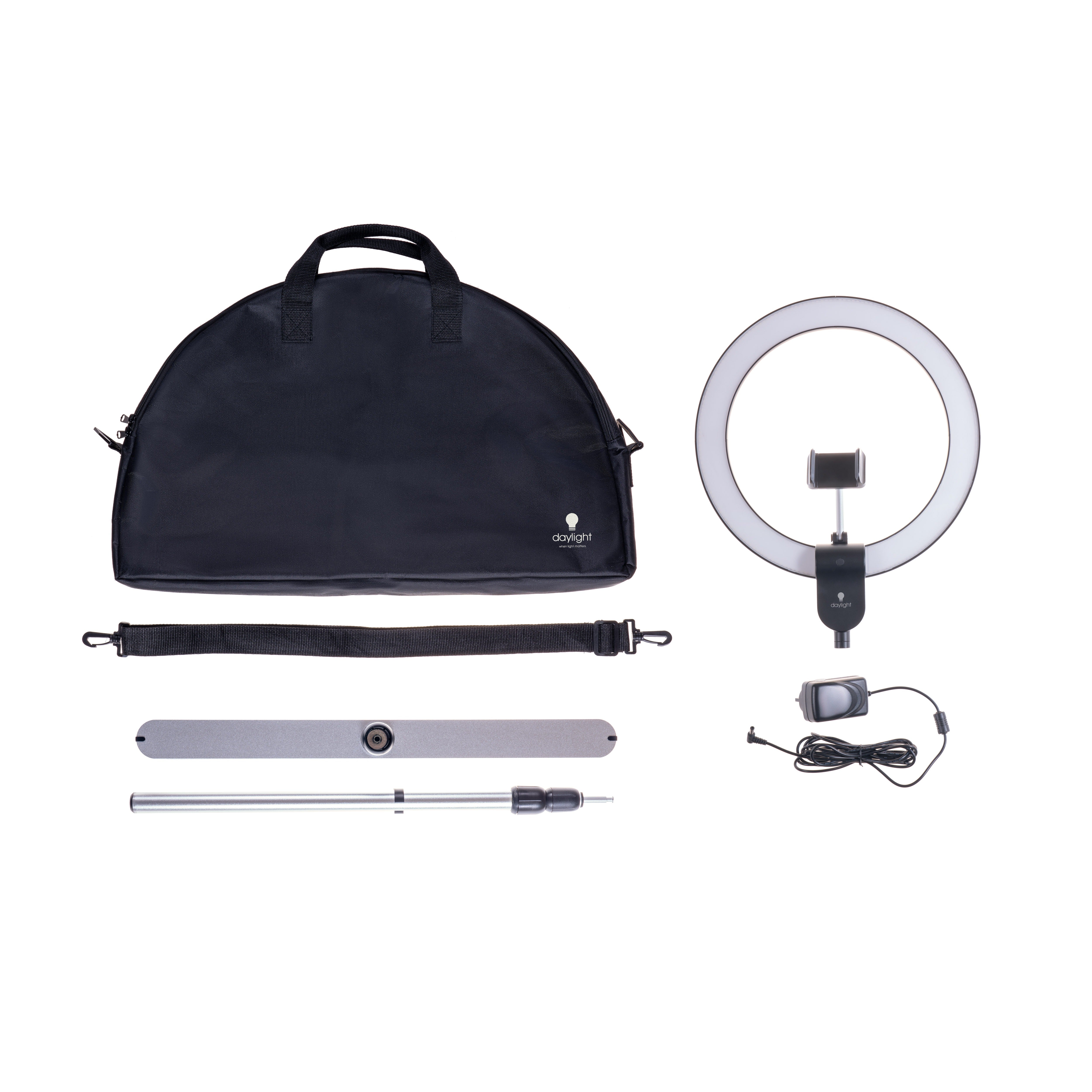 Светодиодная лампа дневного света - кольцевой напольный светильник для профессионалов [Aura Ring]