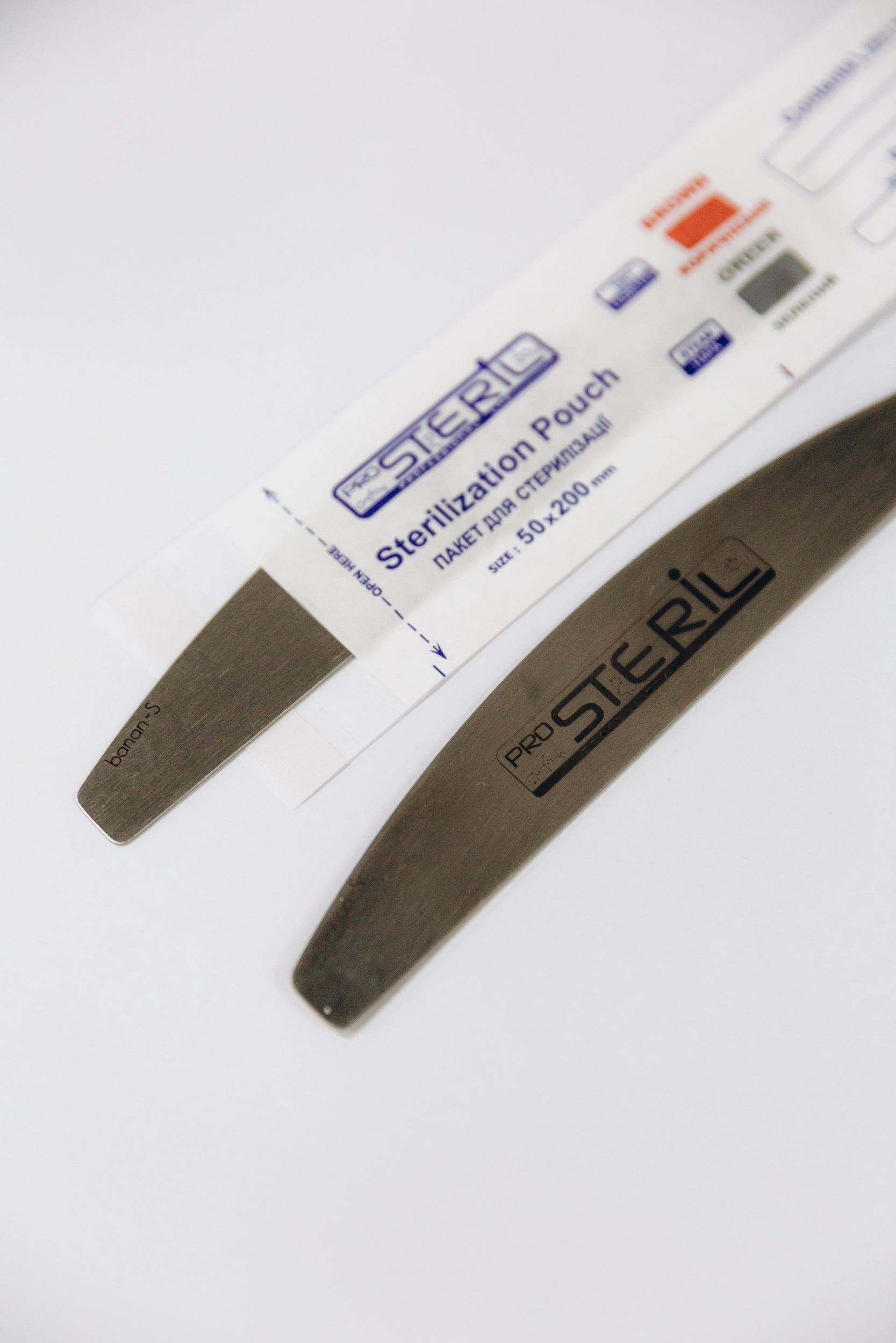 ProSteril Dry & Autoclave (Steam) Sterilization Bags 50x200mm PKW with Indicator White 100pcs.