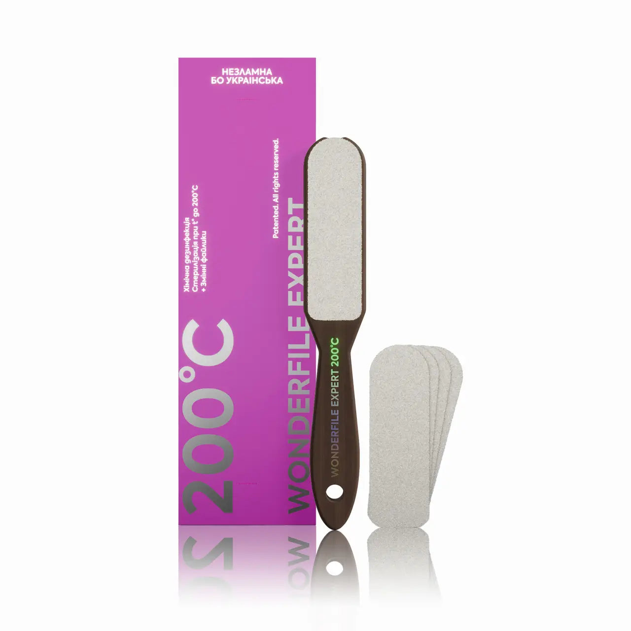Wonderfile puidust viilialus pediküüriks Expert 200°C