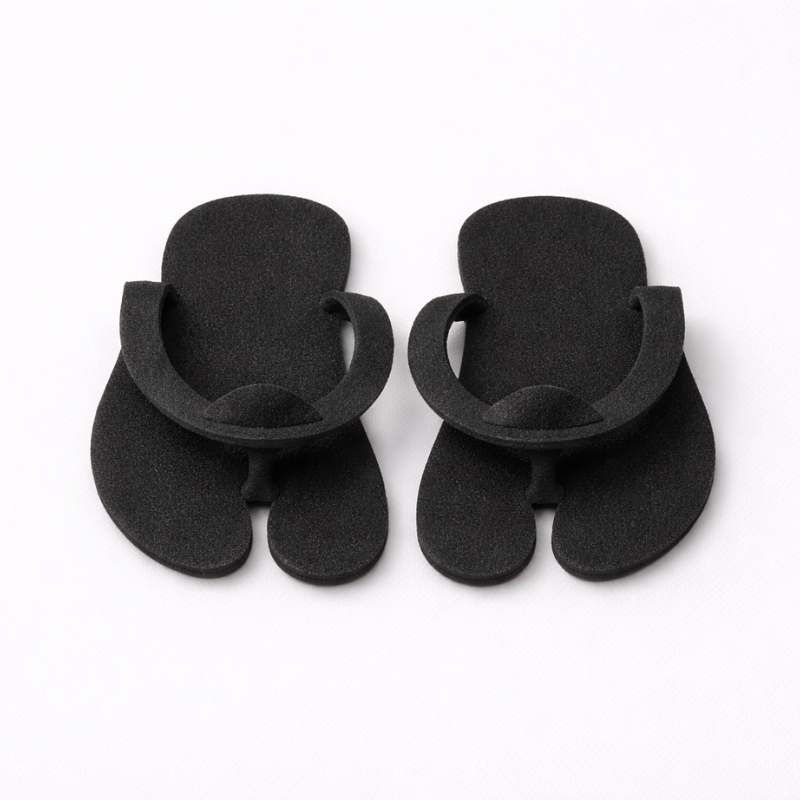 PW Disposable Slippers Foam 10pcs., black