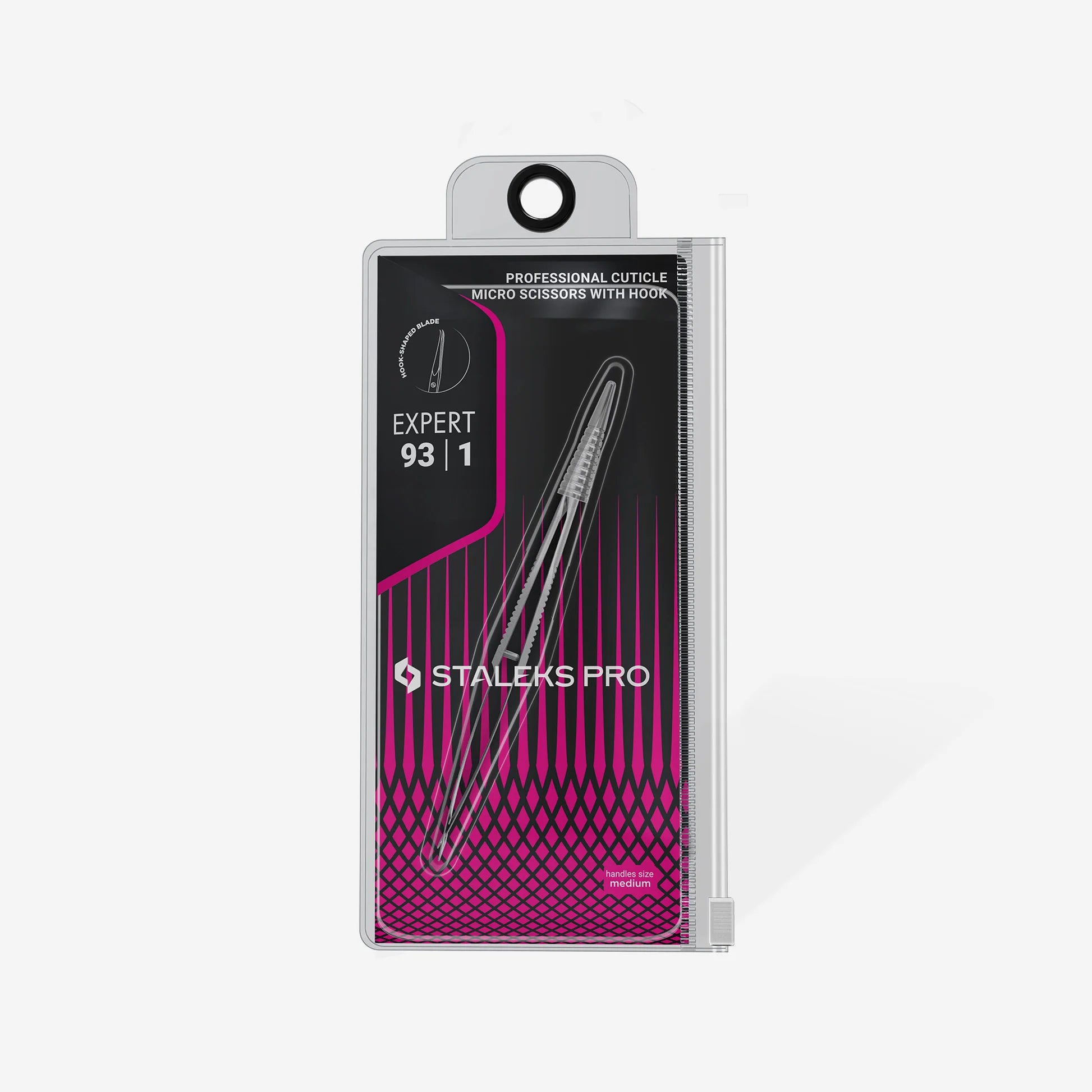 STALEKS Micro Cuticle Scissors with Hook EXPERT [SE-93/1]