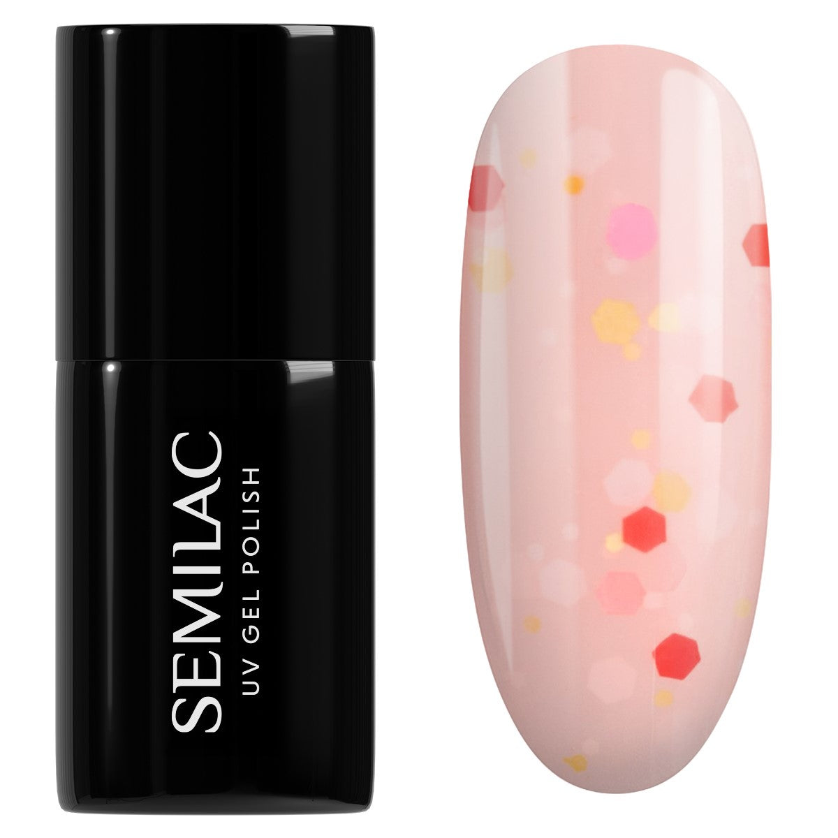 932 Semilac UV geel-lakk Confetti Dance 7 ml