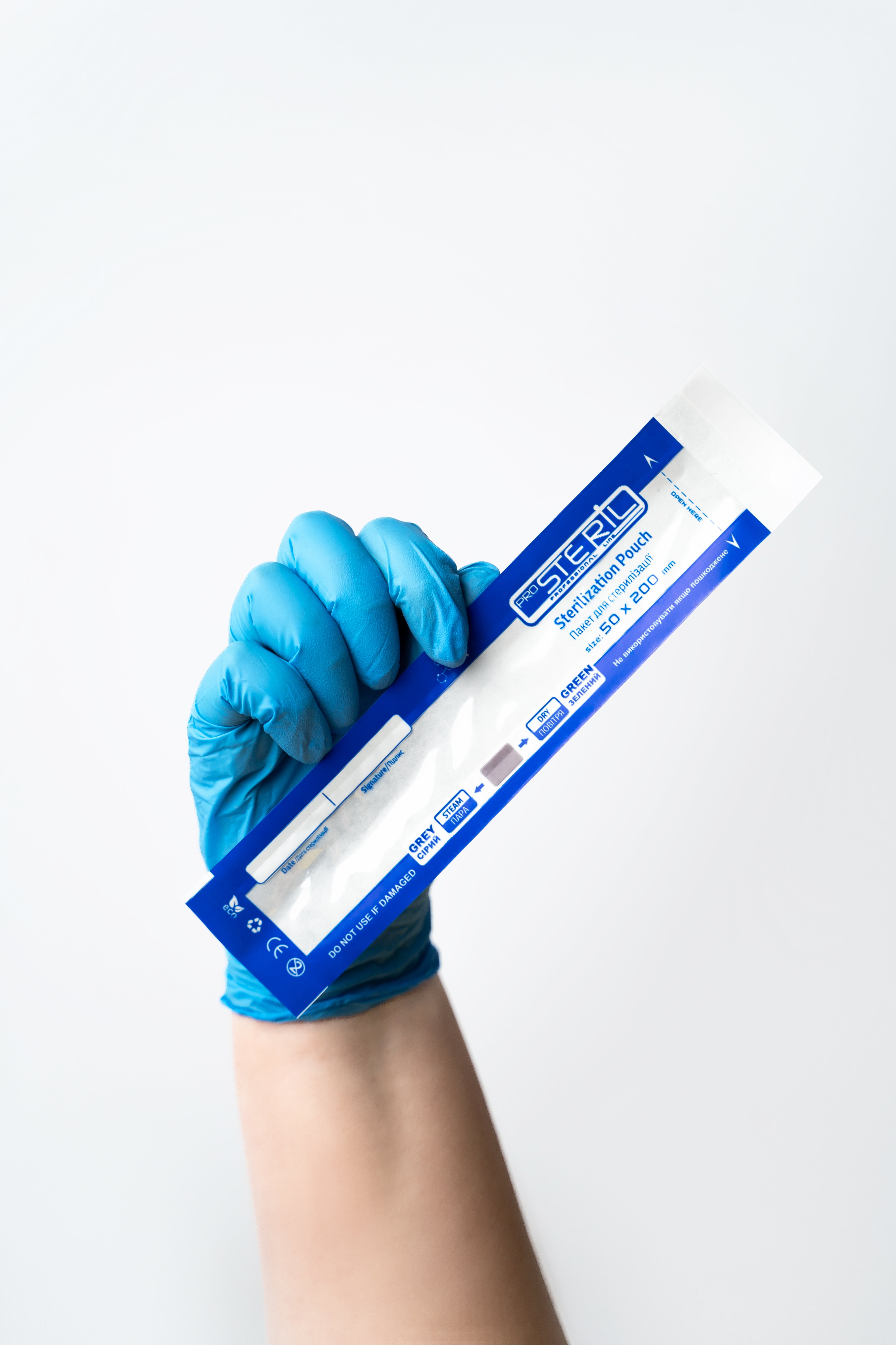 ProSteril Dry Air & Autoclave sterilization bags 50x200mm CPW with indicator 100pcs.