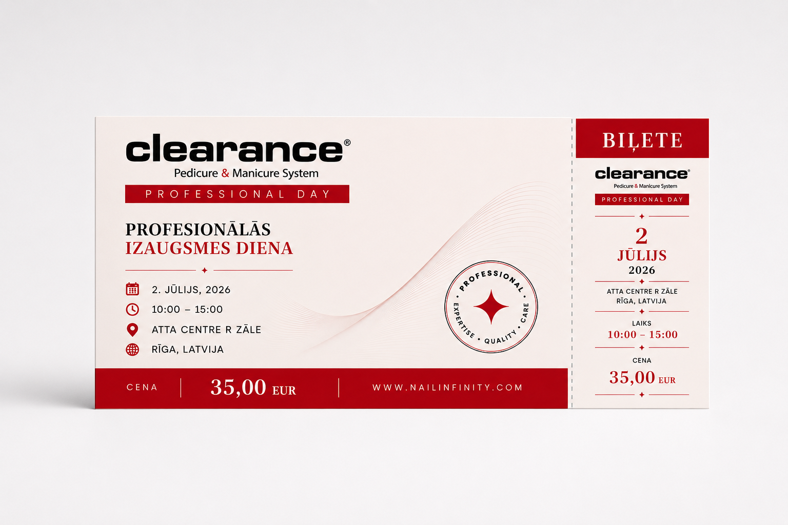 CLEARANCE PROFESSIONAL DAY ürituse pilet