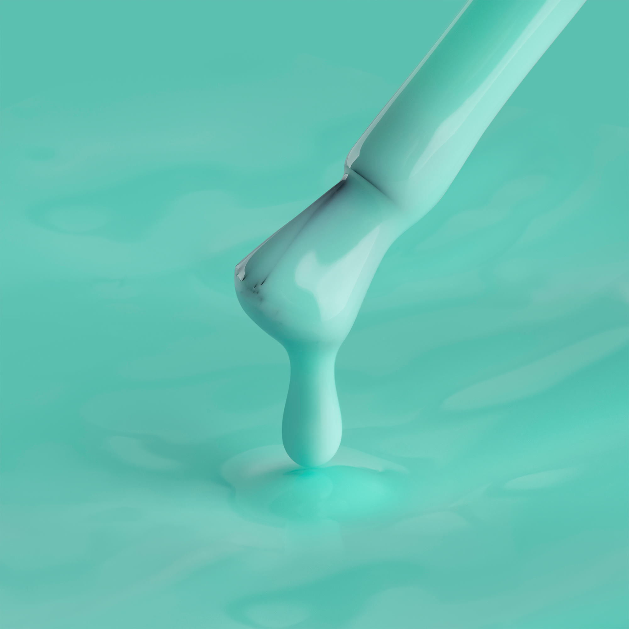 KODI Color Rubber Base Gel, Mint 7 ml