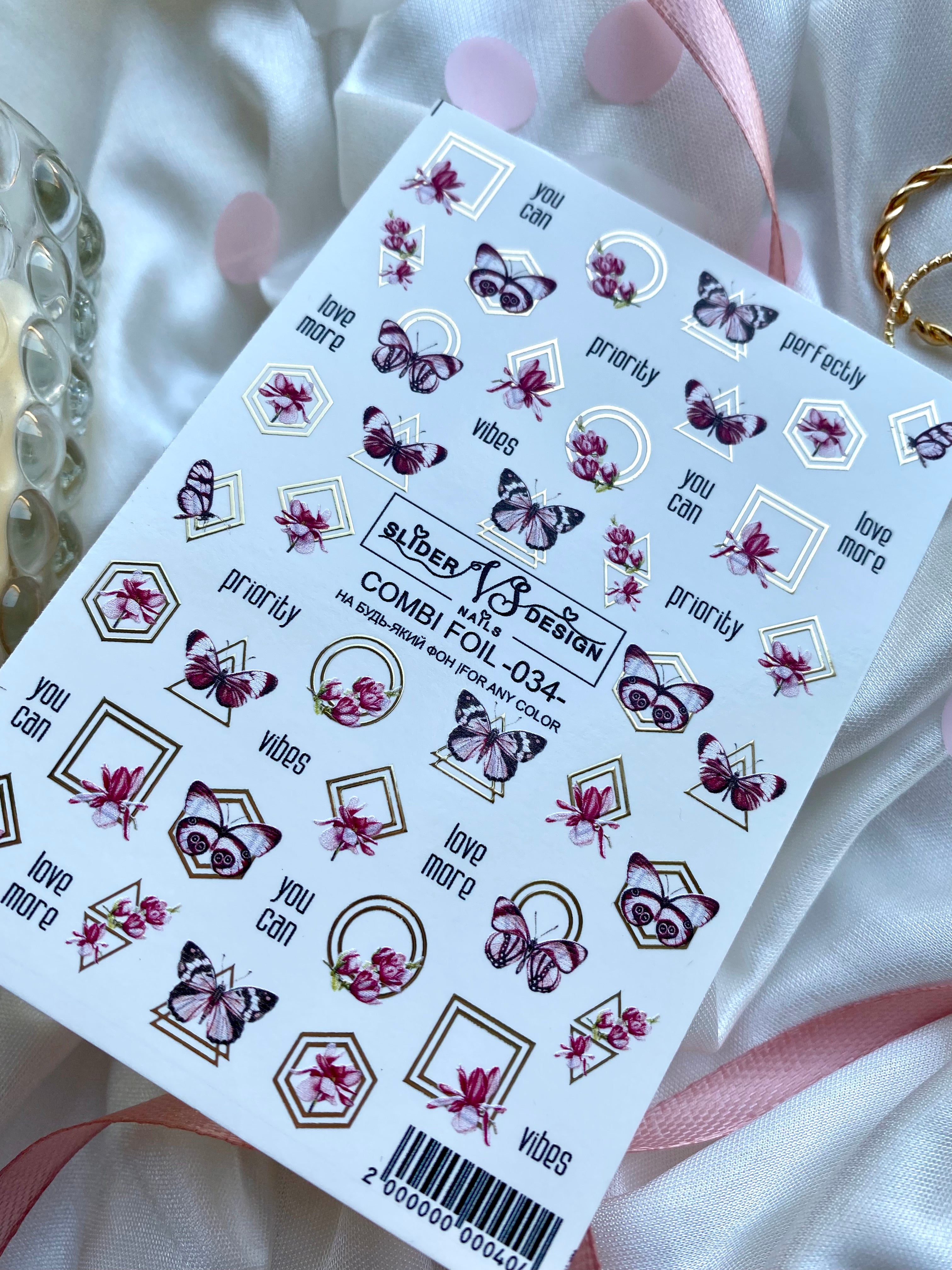 VS NAILS Sliders Combi Foil Nr.34