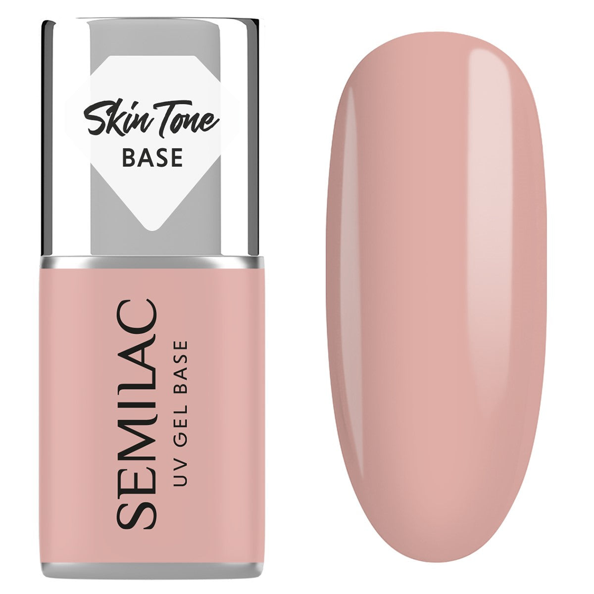 Semilac Skin Tone Cover Base 2in1 Pale Beige 7 ml