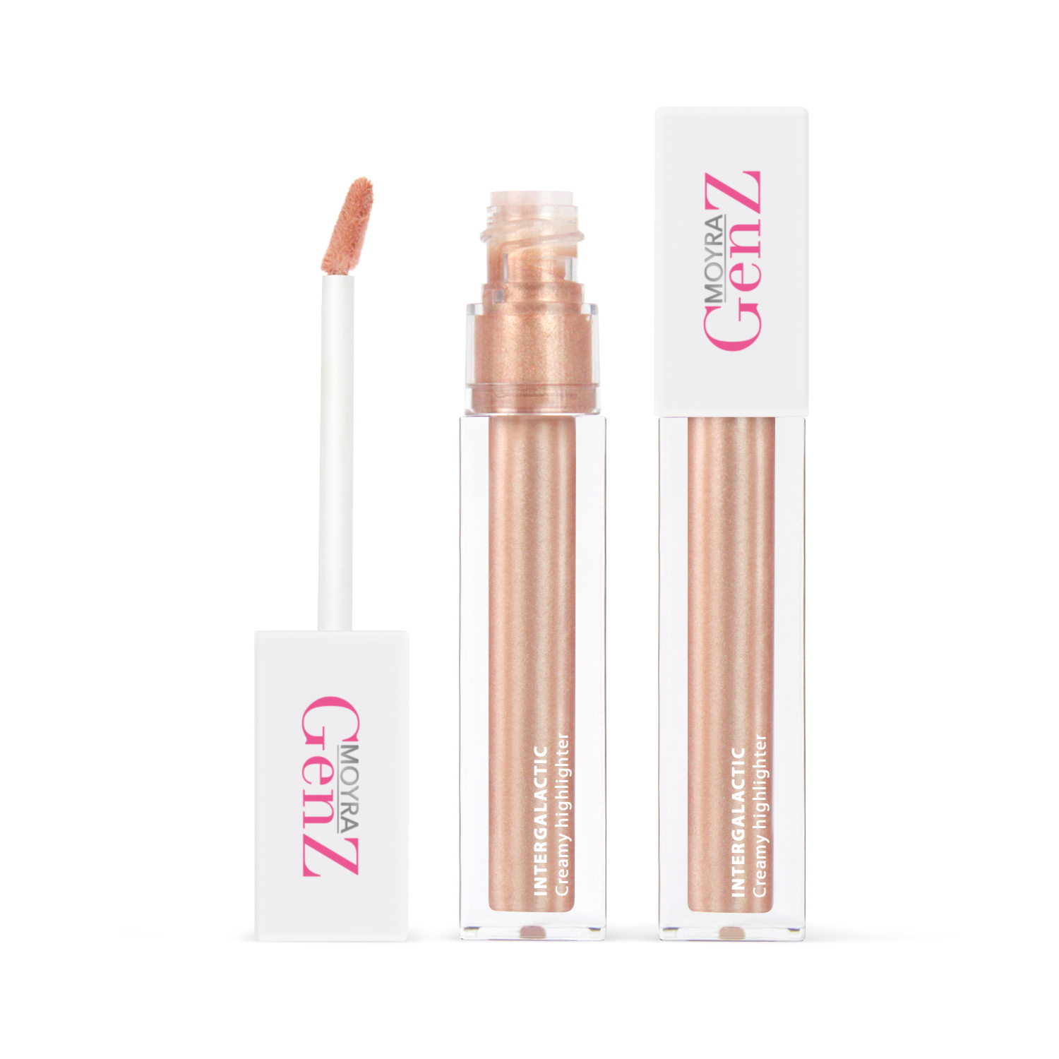 MOYRA GenZ Intergalactic kreemjas highlighter 01 Glow me away, 4,5 ml