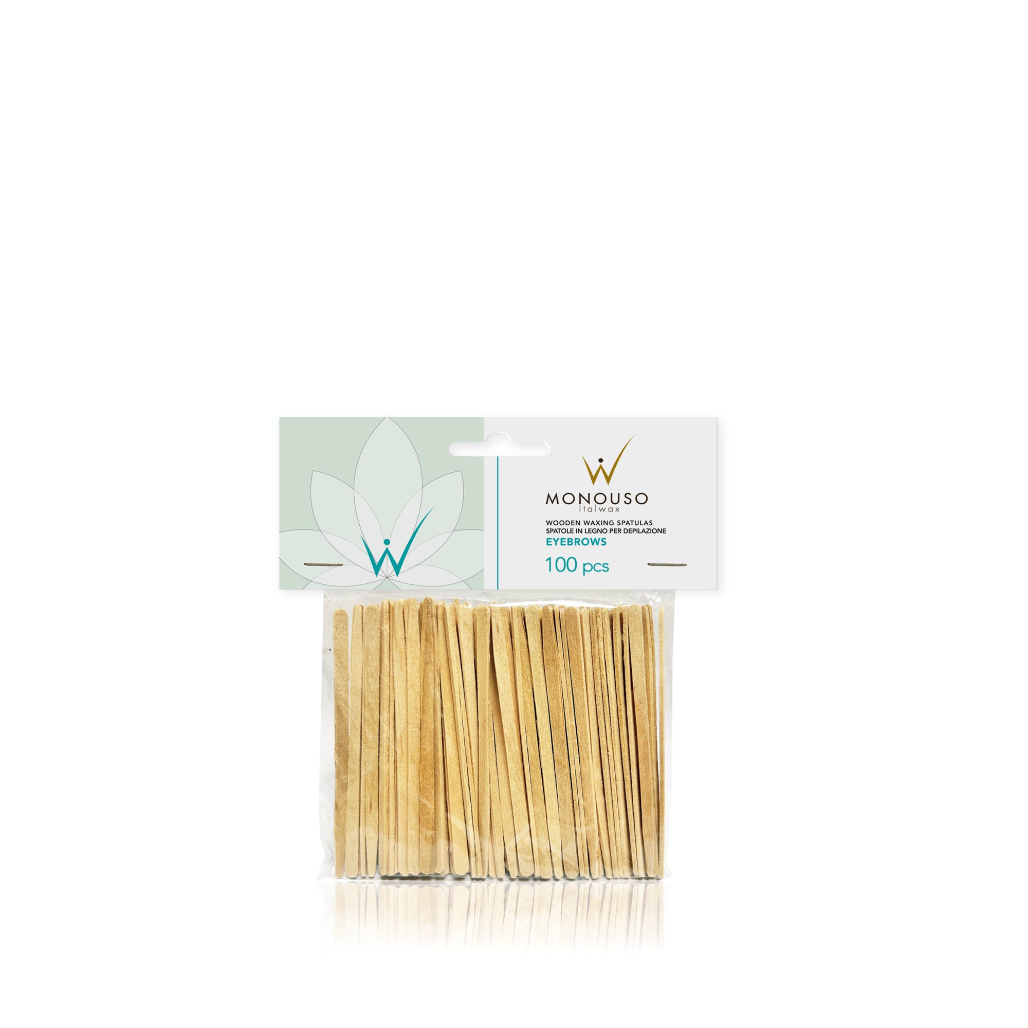 Italwax Puidust vahatamisspatelid kulmudele (D000218), 100 tk