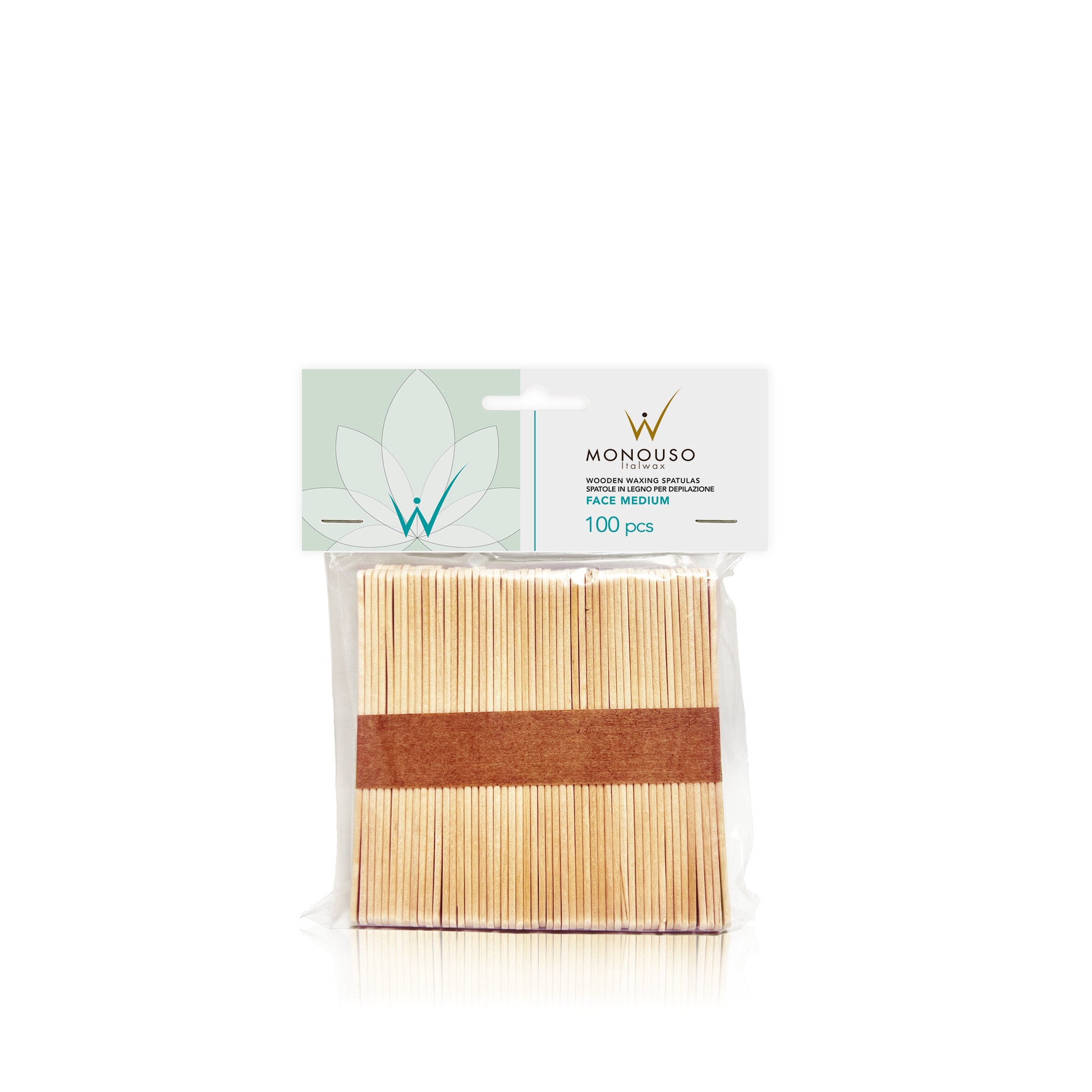 Italwax puidust spaatel vahatamiseks Medium, 114x10x2 mm, 100 tk [D000210]